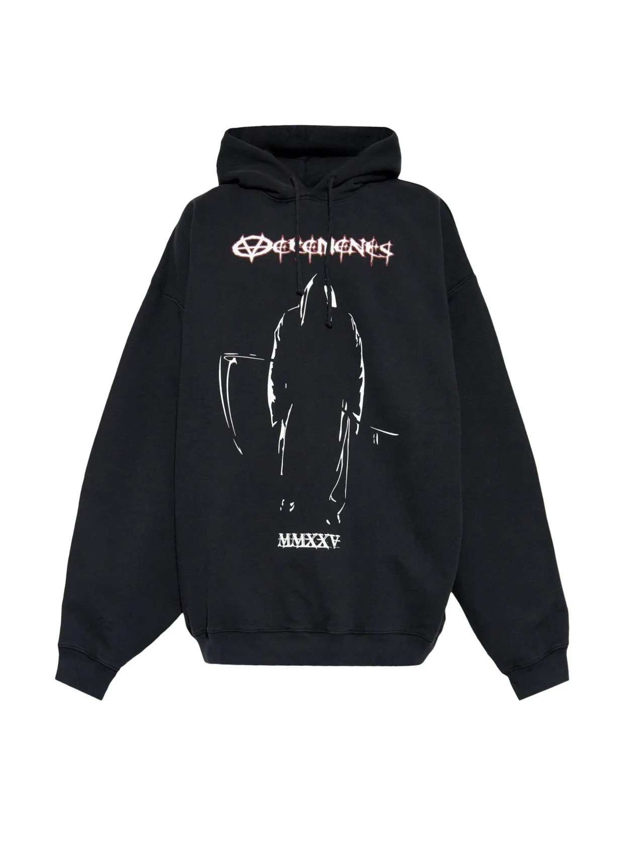 Grim Reaper Graphic Oversized Hoodie D22512762