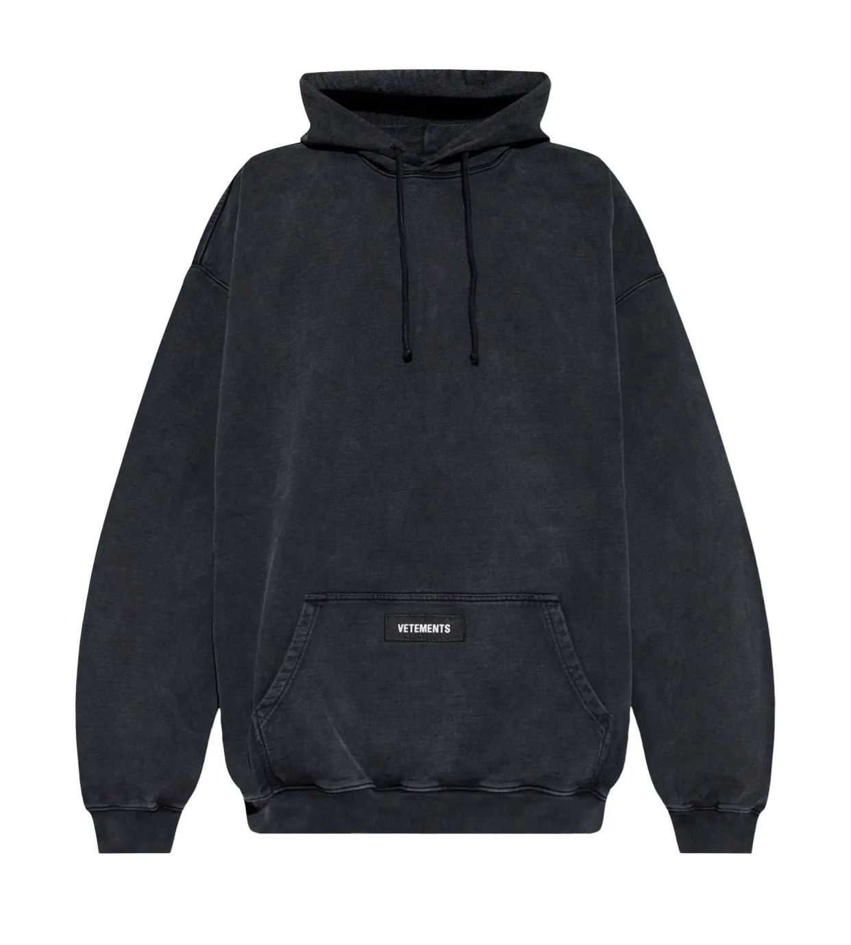 Logo-Patch Washed Cotton-Jersey Hoodie D21812760