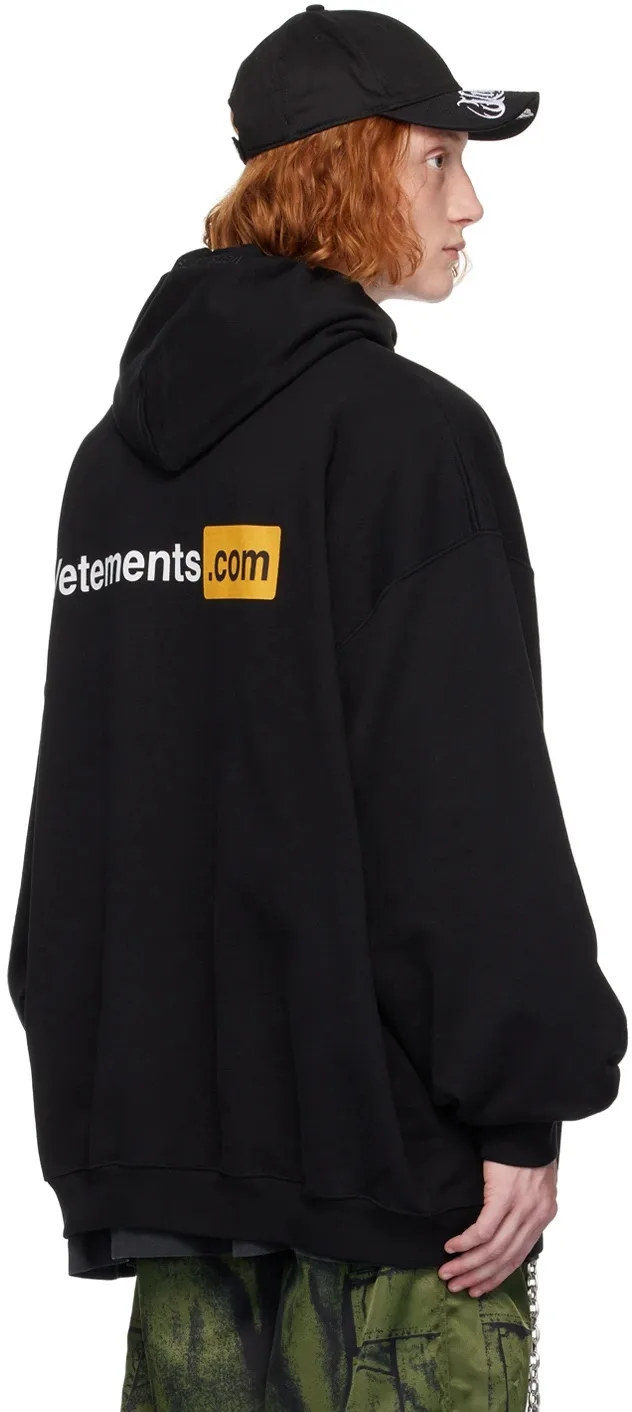 Logo-Print Oversized Cotton-Blend Hoodie D22512759 — view 3