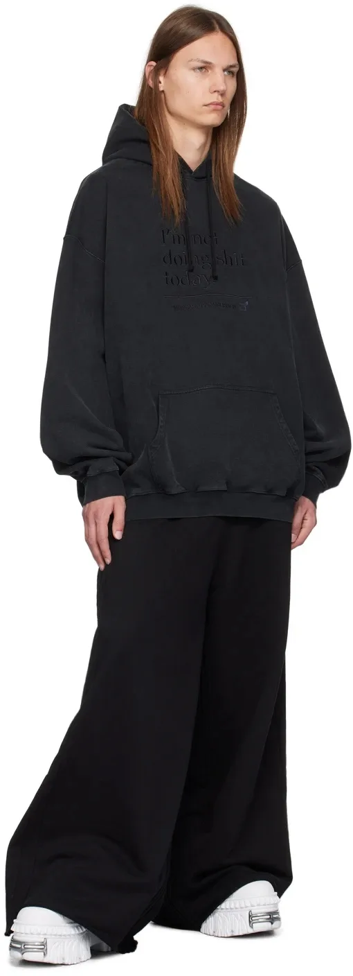 Logo-Embroidered Washed Cotton-Jersey Hoodie D22512758 — view 4
