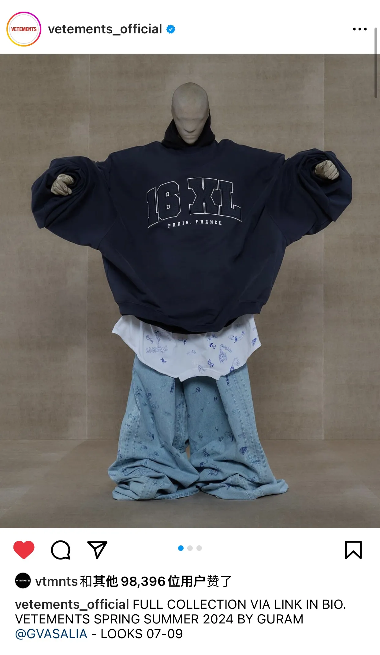 16XL Embroidered Oversized Sweatshirt D26012753