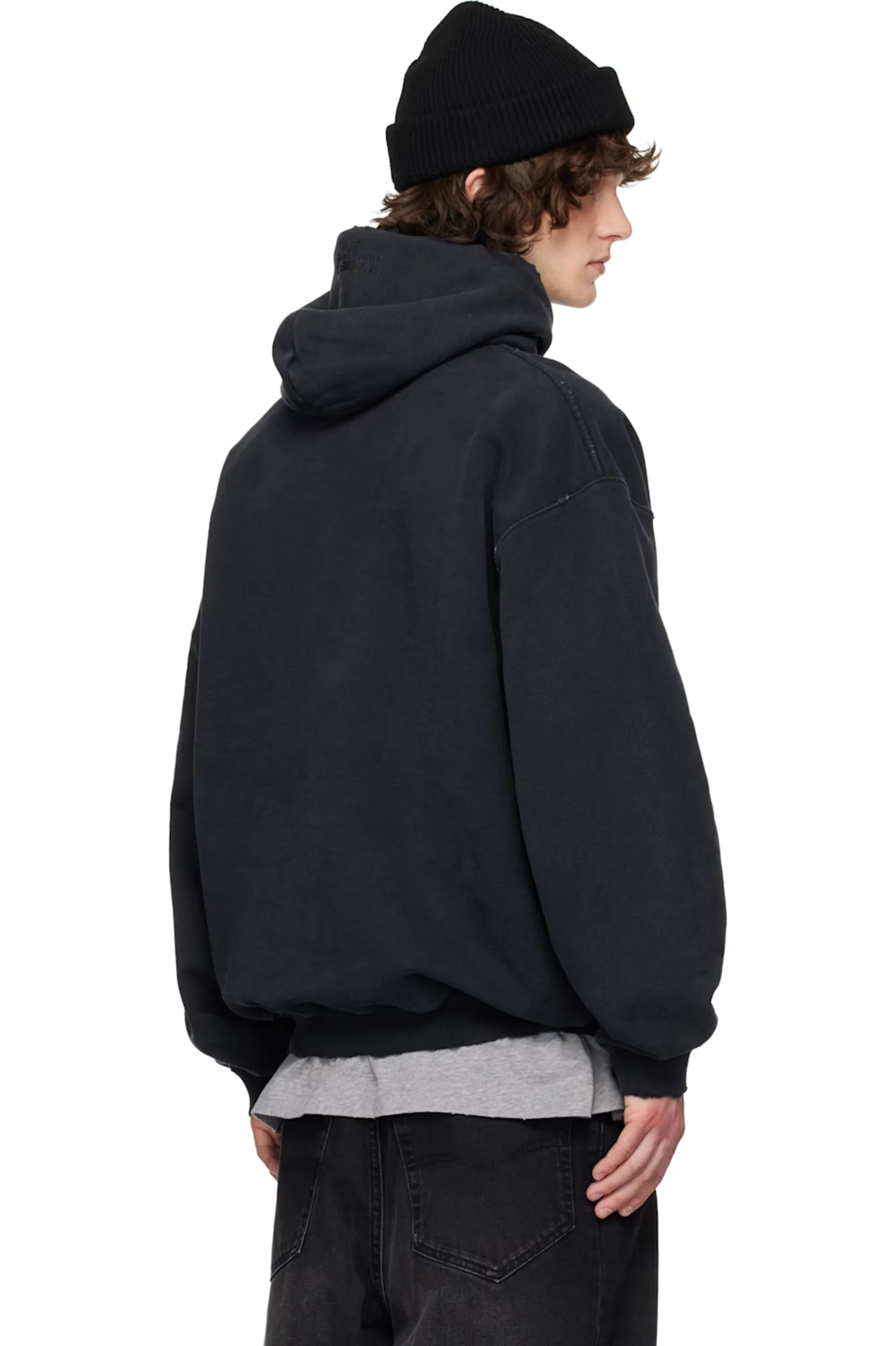 Washed Graphic Print Oversized Hoodie D23012728 — view 7