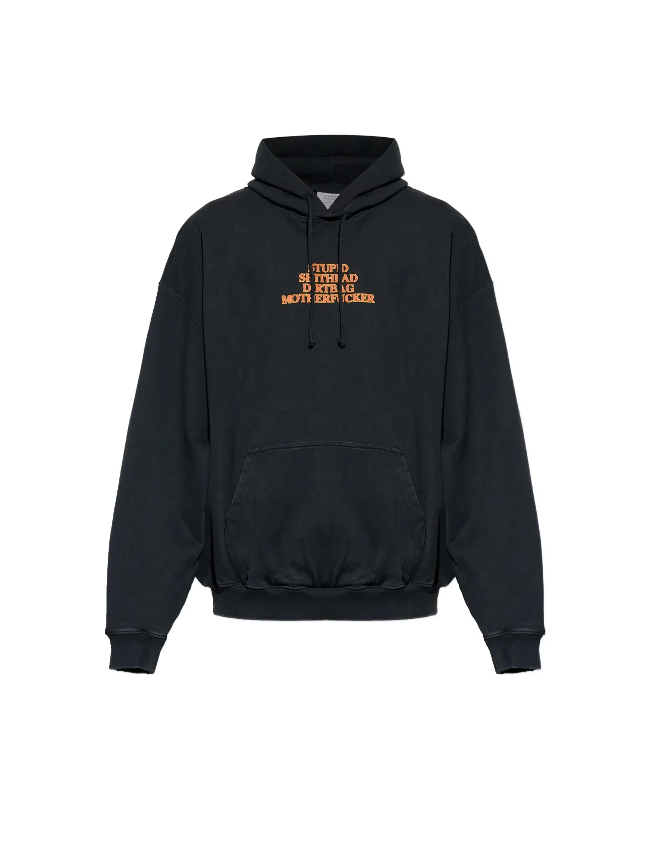 Logo Print Washed Cotton-Jersey Hoodie D23012726