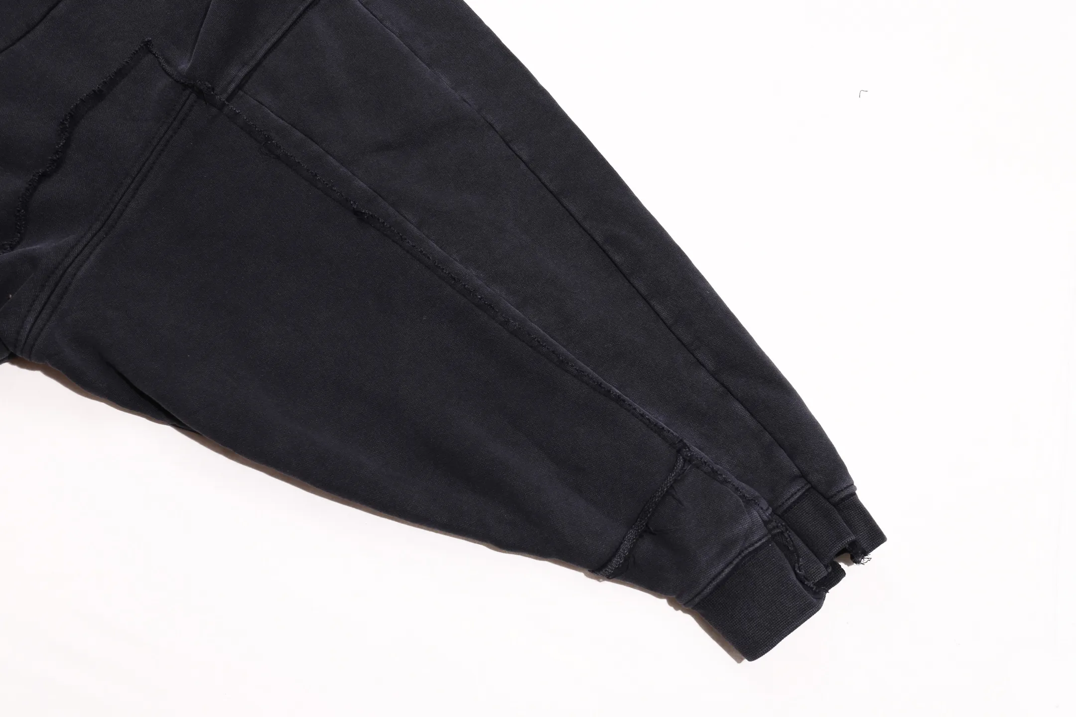 Panelled Washed Cotton Zip-Up Hoodie D36012748 — view 16