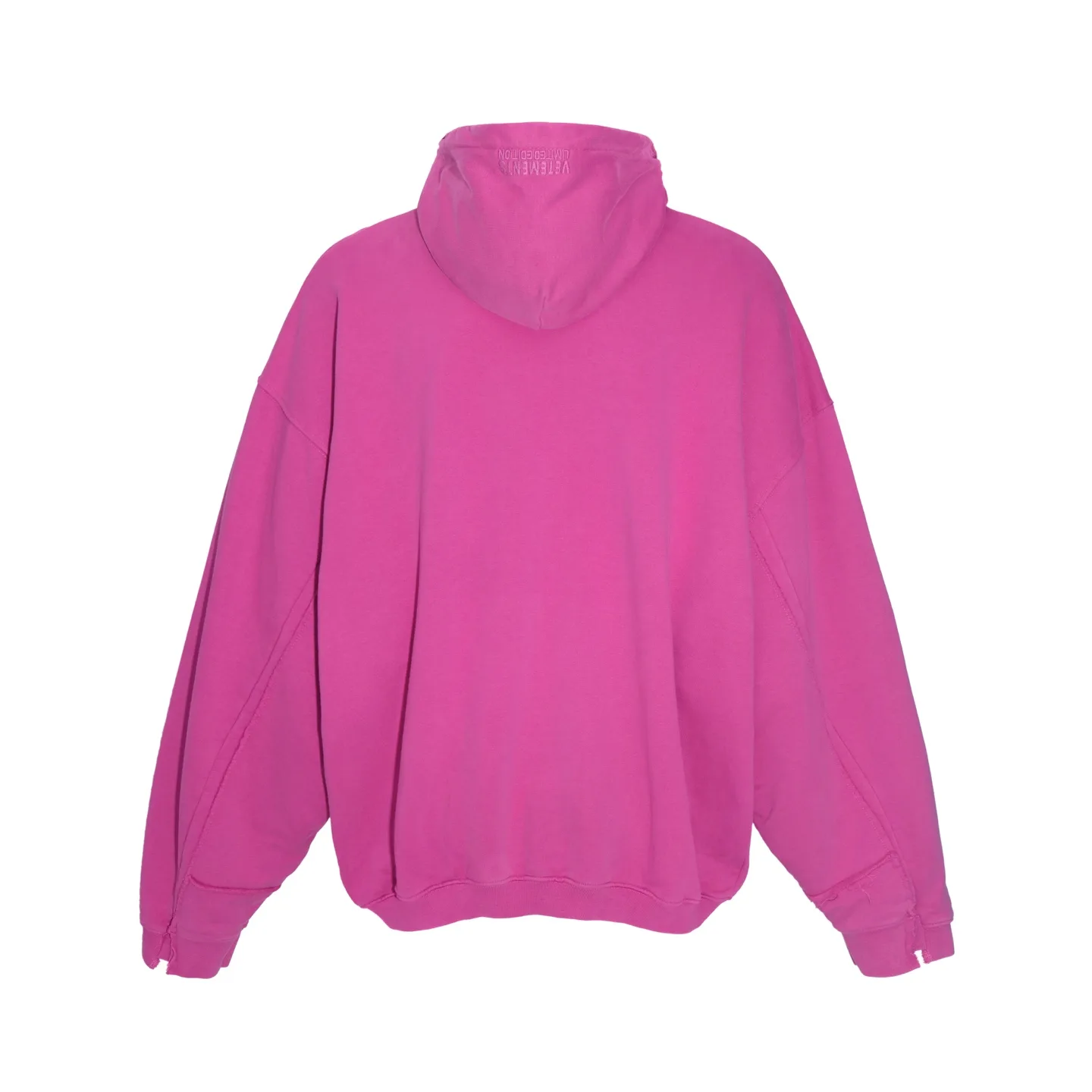 Panelled Washed Cotton Zip-Up Hoodie D36012748 — view 19