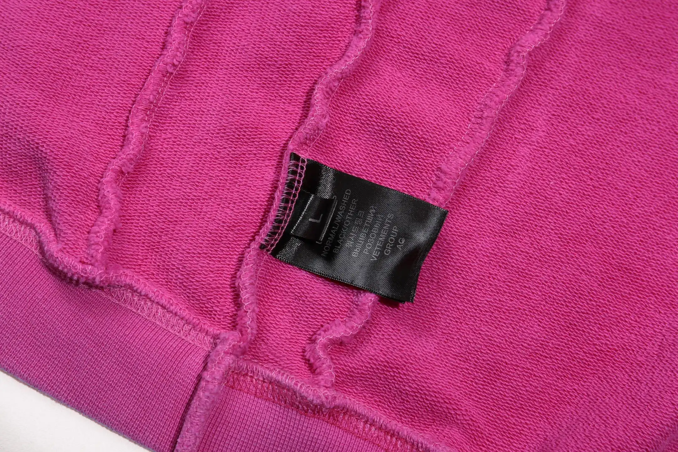 Panelled Washed Cotton Zip-Up Hoodie D36012748 — view 25