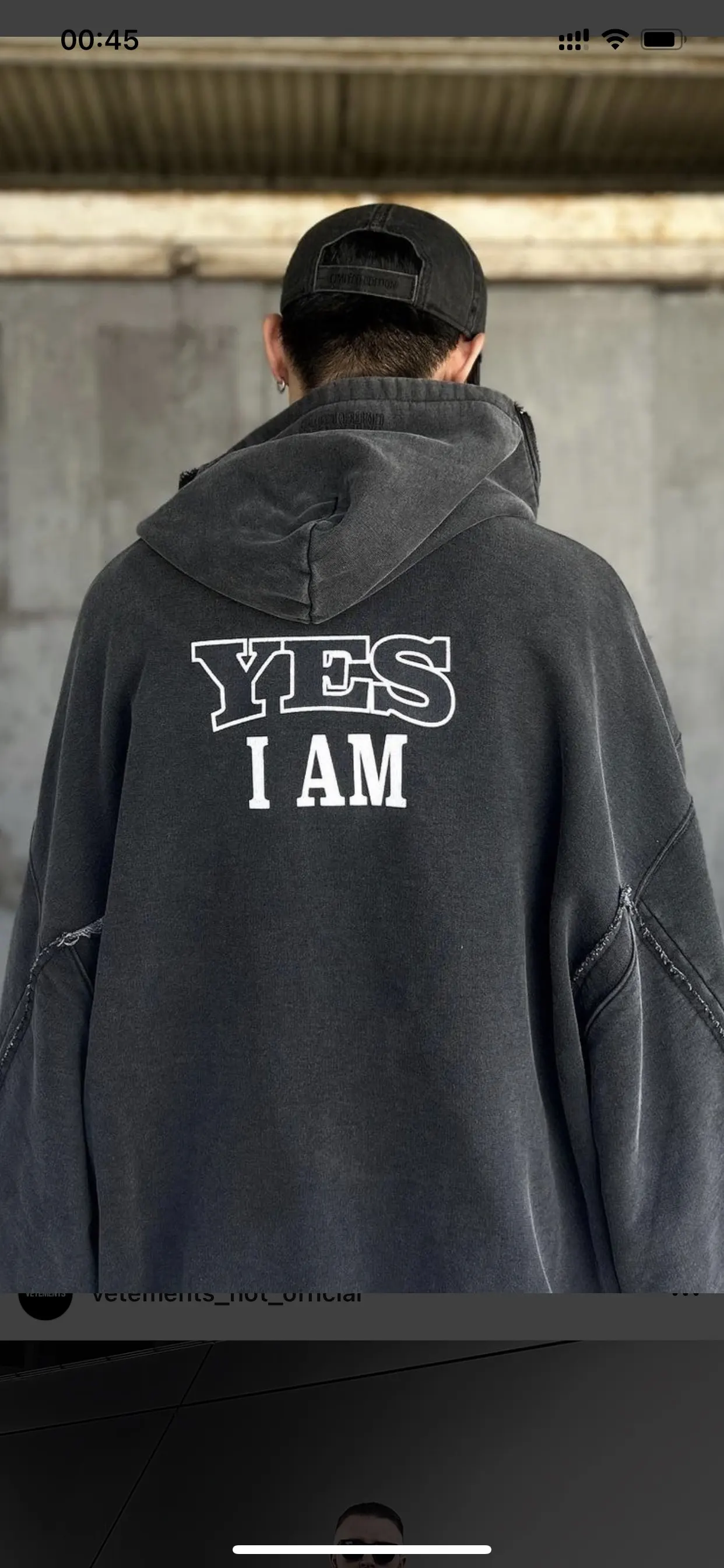 Logo-Print Panelled Washed Cotton Zip-Up Hoodie D37012747 — view 7