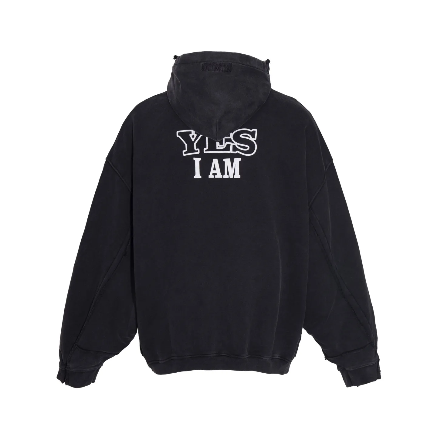 Logo-Print Panelled Washed Cotton Zip-Up Hoodie D37012747 — view 10
