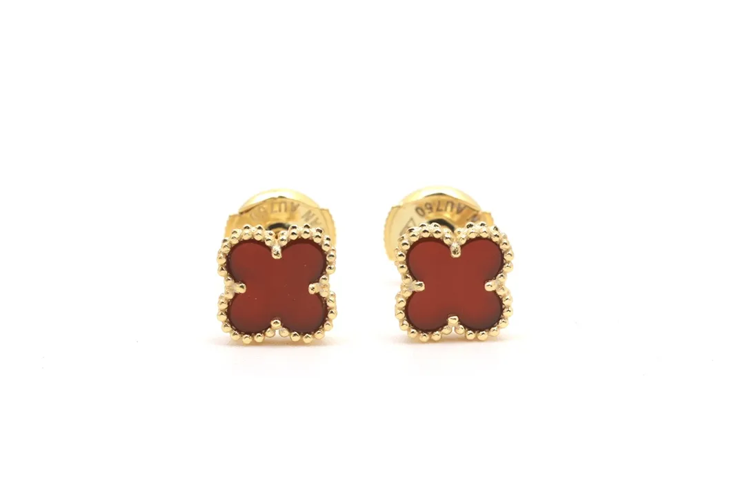 Sweet Alhambra Clover Stud Earrings (Sterling Silver) D17516937 — view 2