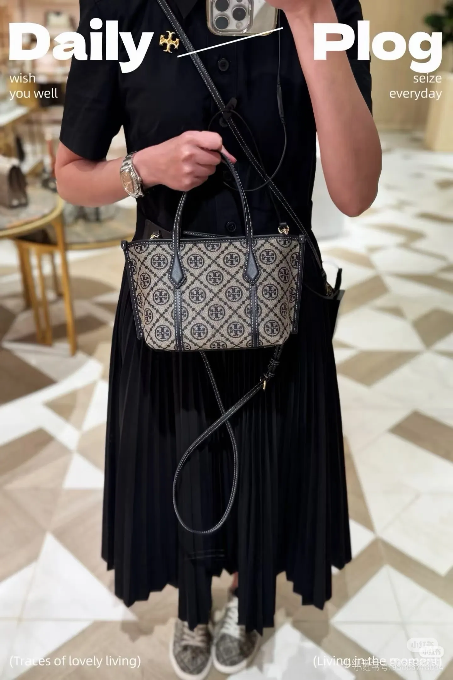Tory Burch Monogram Mini Tote Bag D31018285