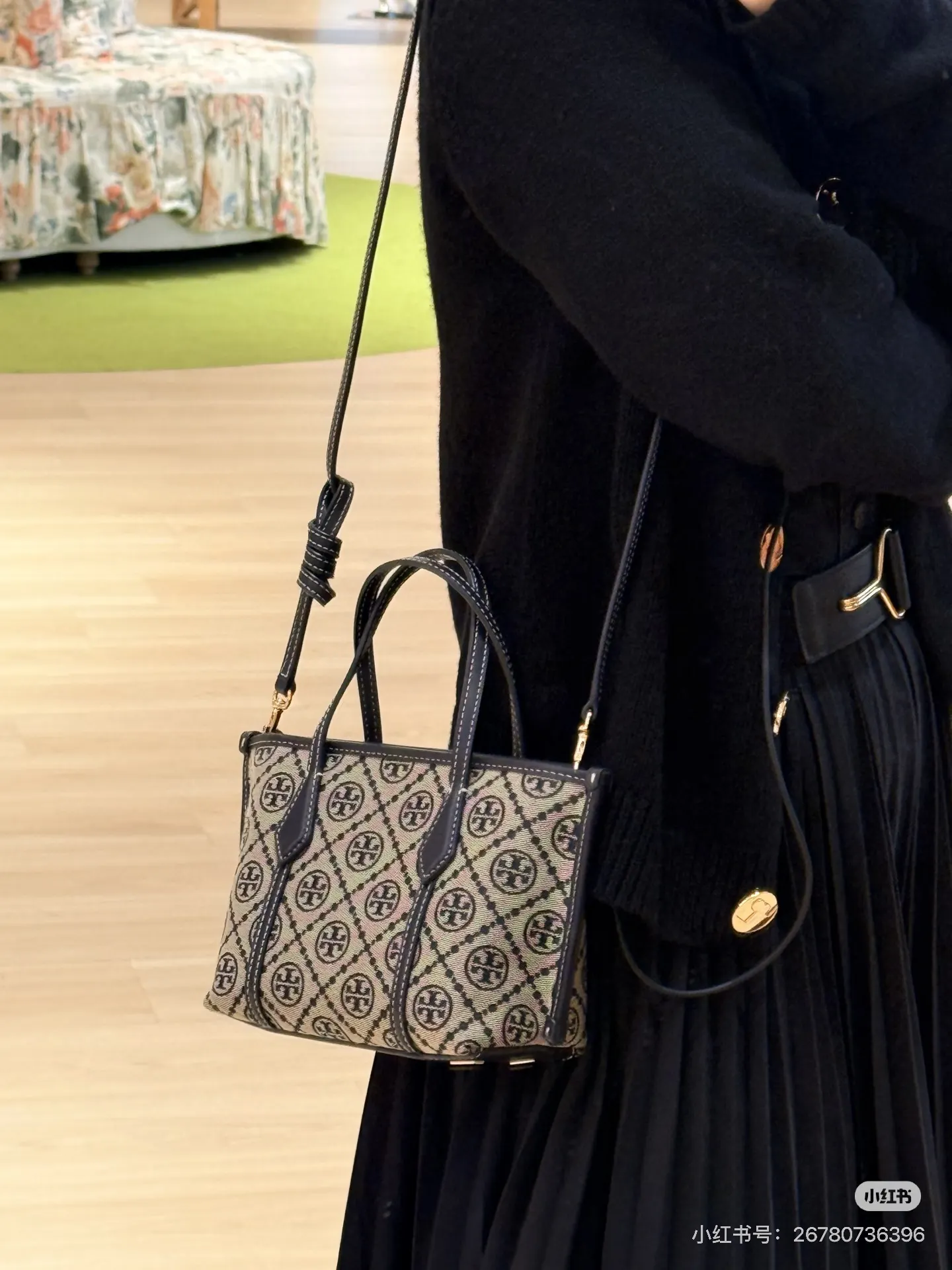 Tory Burch Monogram Mini Tote Bag D31018285 — view 4