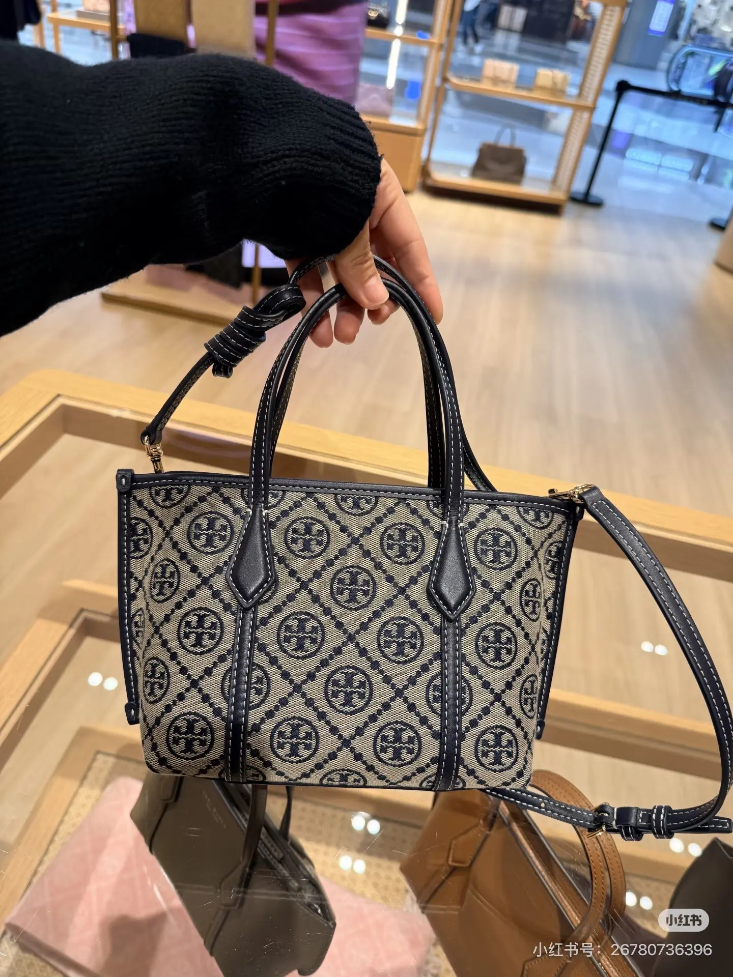 Tory Burch Monogram Mini Tote Bag D31018285 — view 5