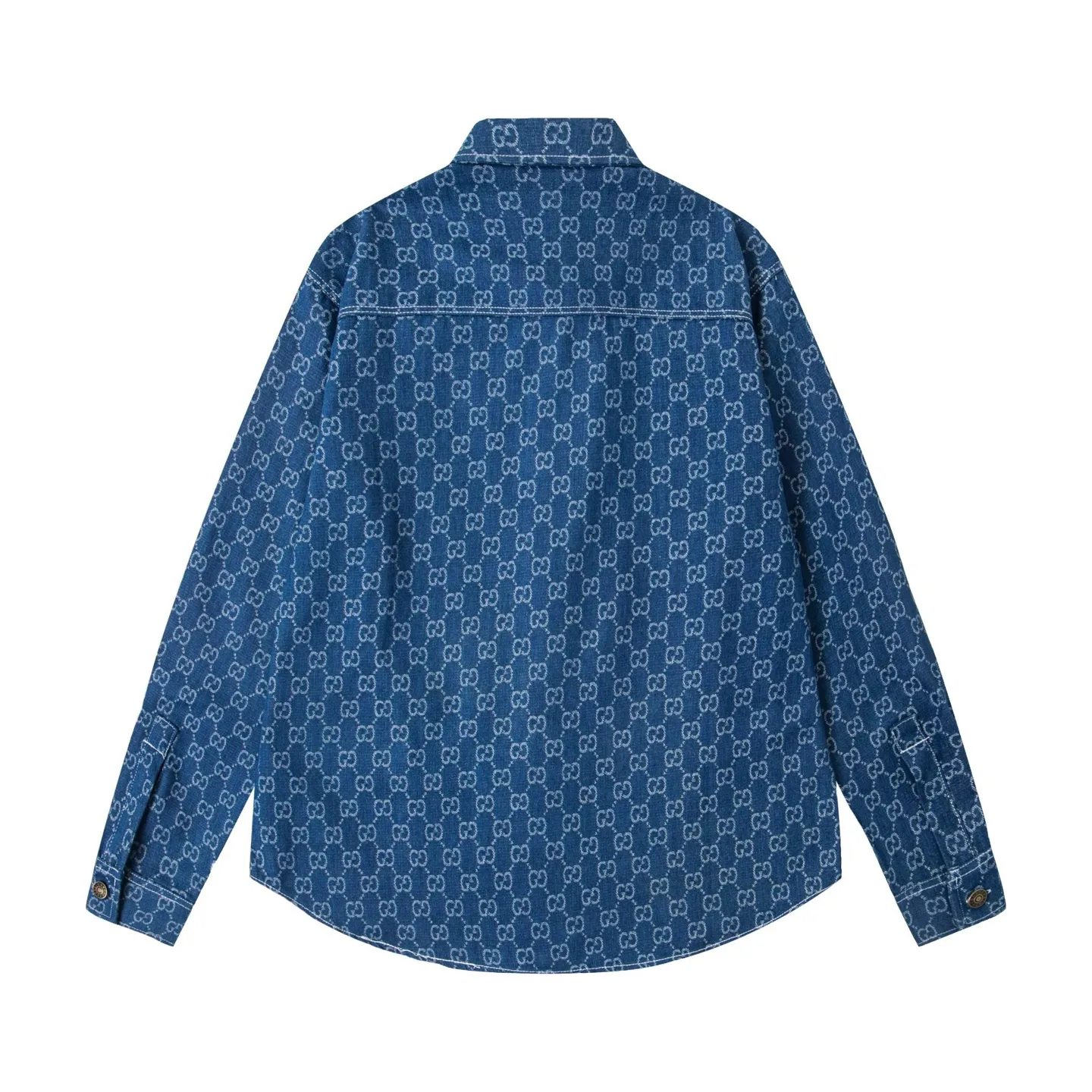 GG Monogram Jacquard Denim Shirt D15521714 — view 2