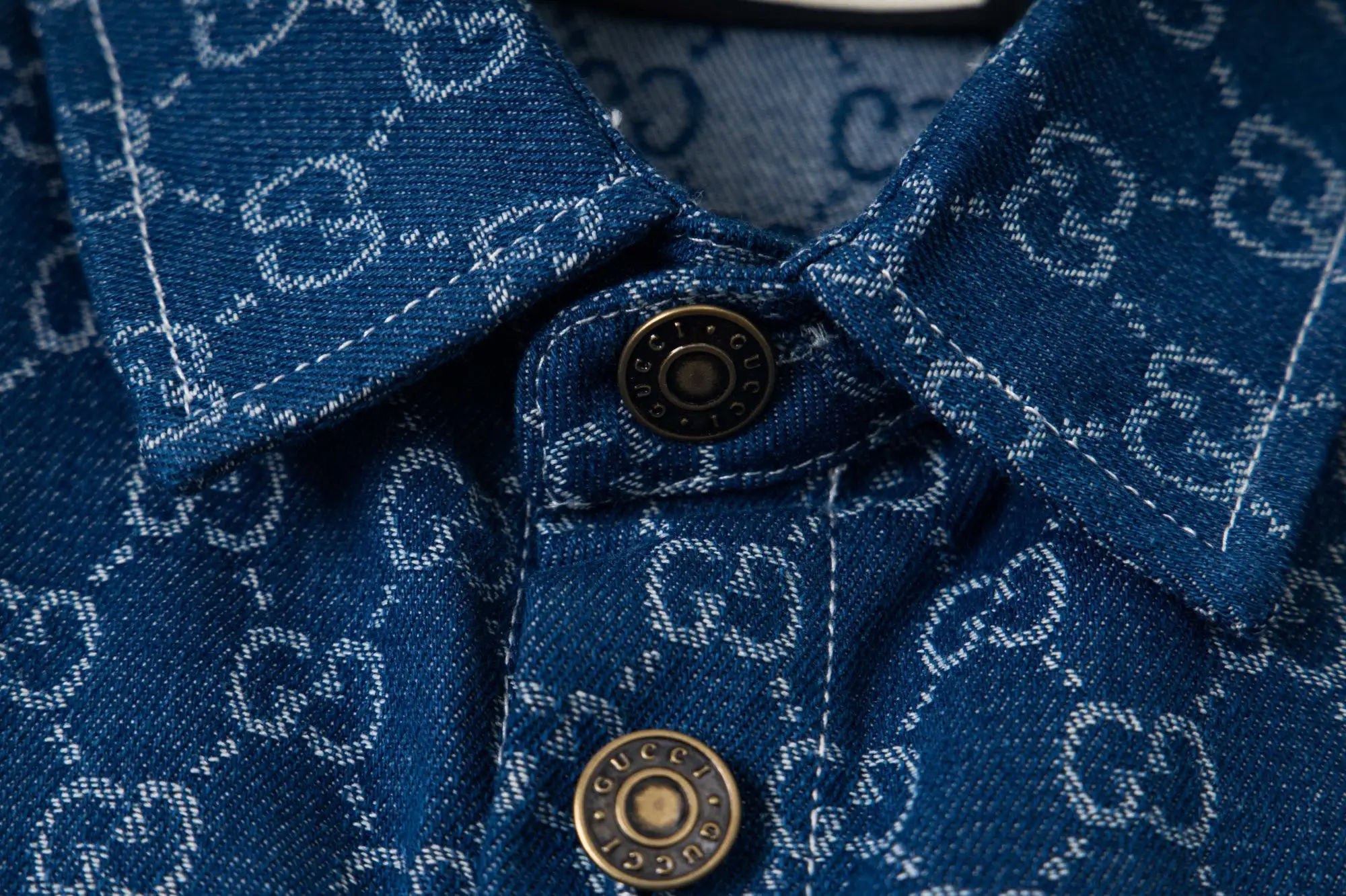 GG Monogram Jacquard Denim Shirt D15521714 — view 4