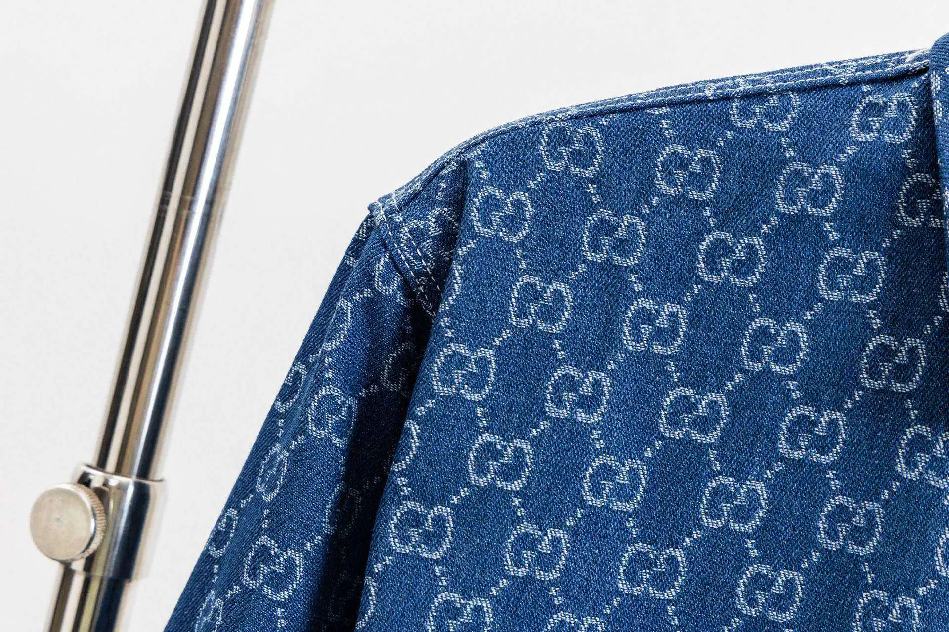 GG Monogram Jacquard Denim Shirt D15521713 — view 5
