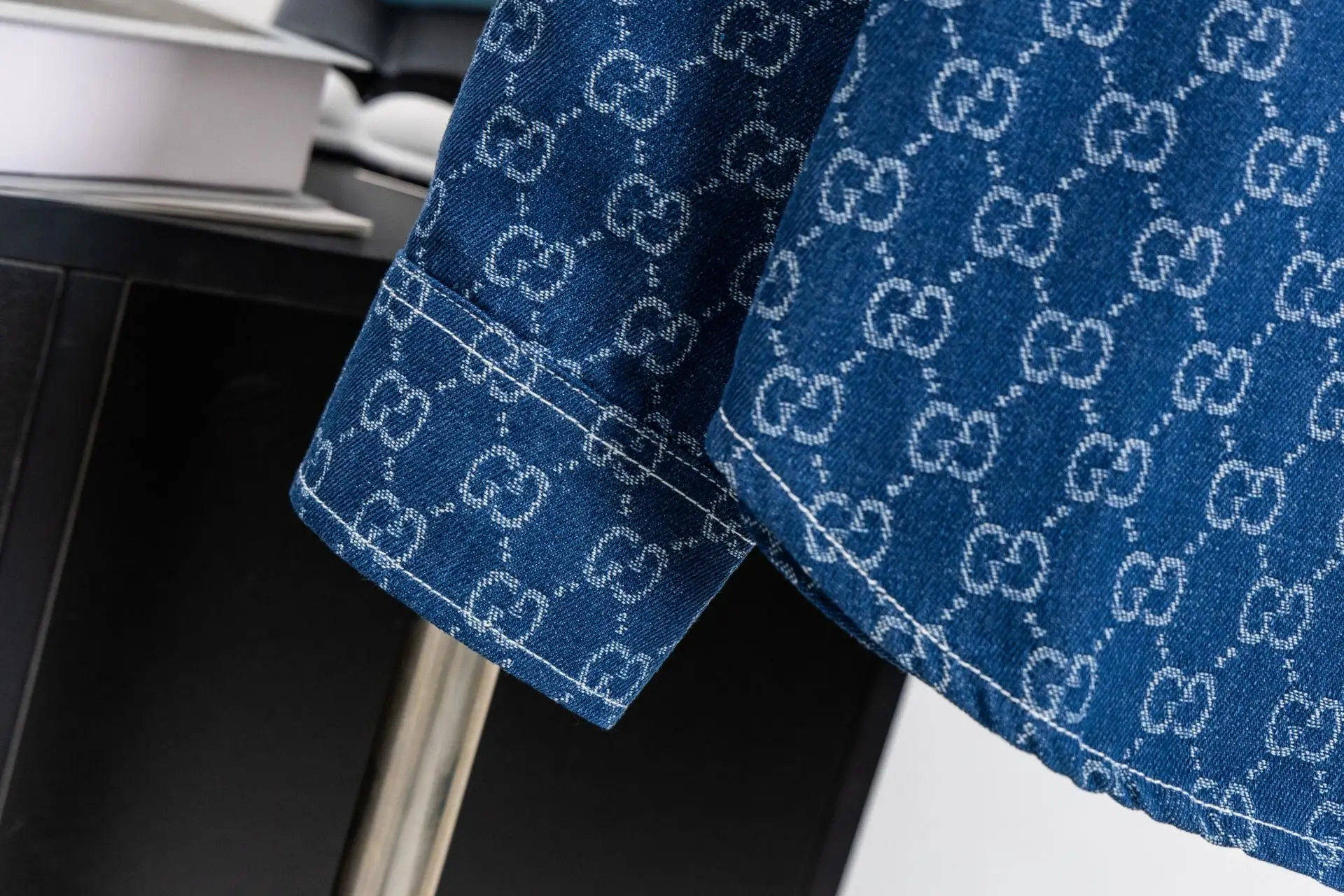 GG Monogram Jacquard Denim Shirt D15521713 — view 6