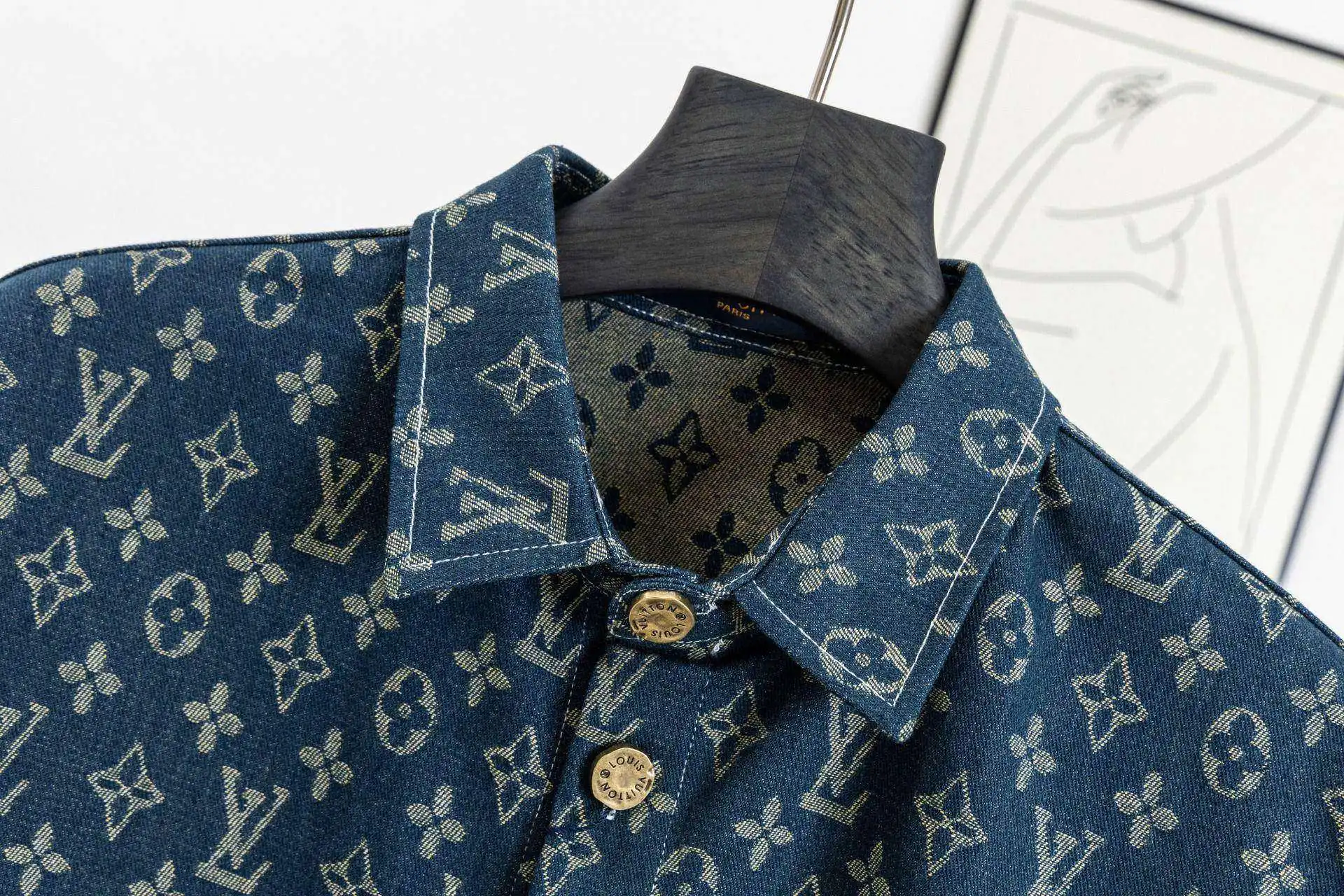 Monogram Jacquard Denim Shirt D15521707 — view 3