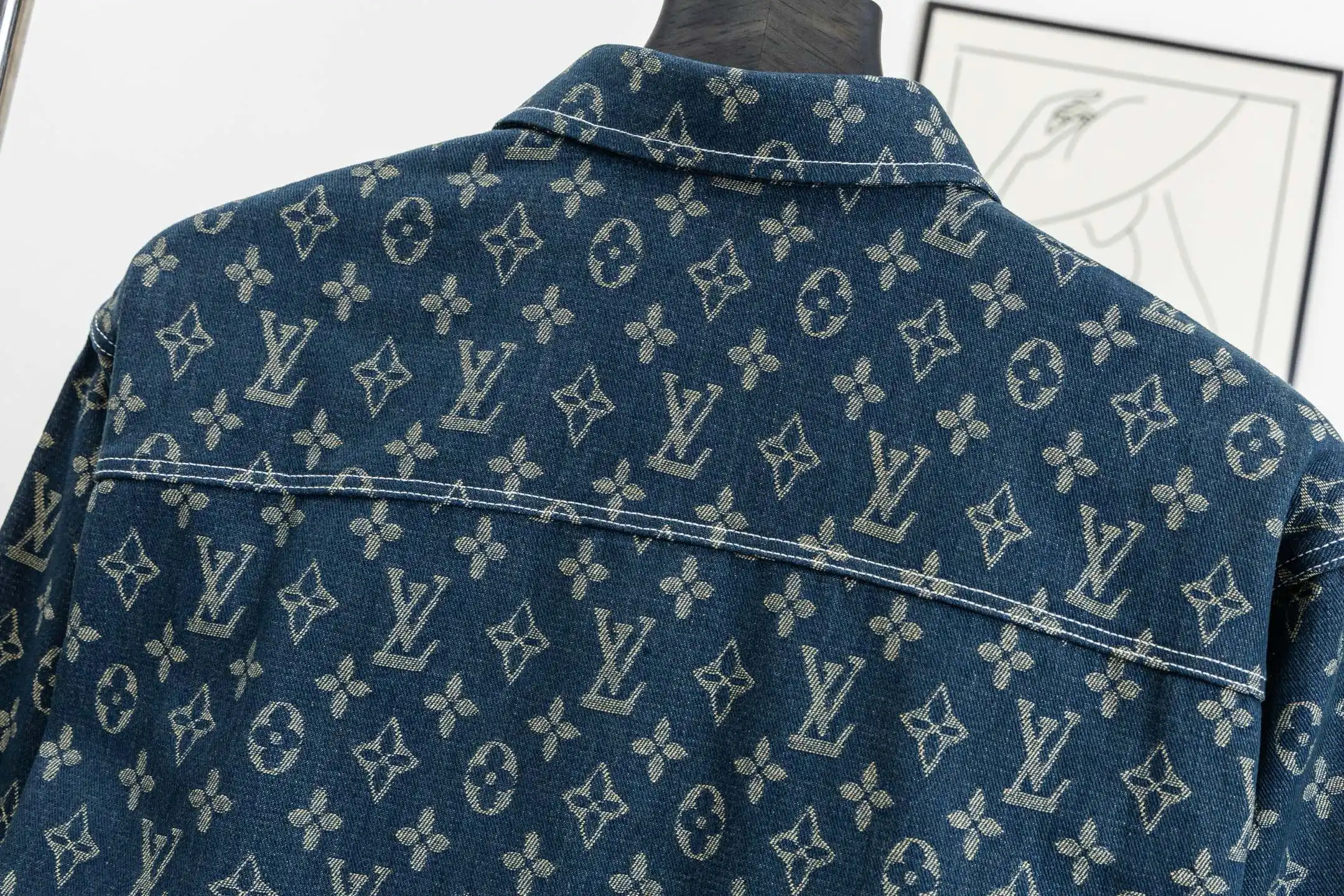 Monogram Jacquard Denim Shirt D15521707 — view 4