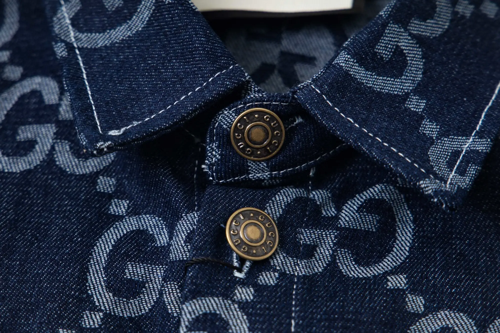 GG Monogram Jacquard Denim Shirt D15521711 — view 4