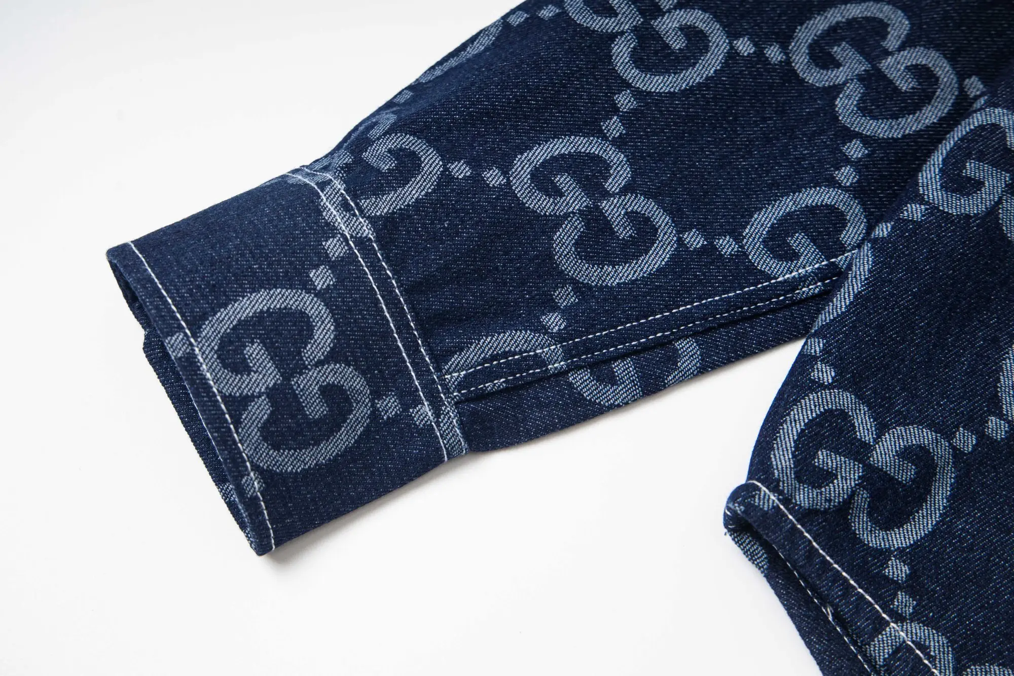 GG Monogram Jacquard Denim Shirt D15521711 — view 5