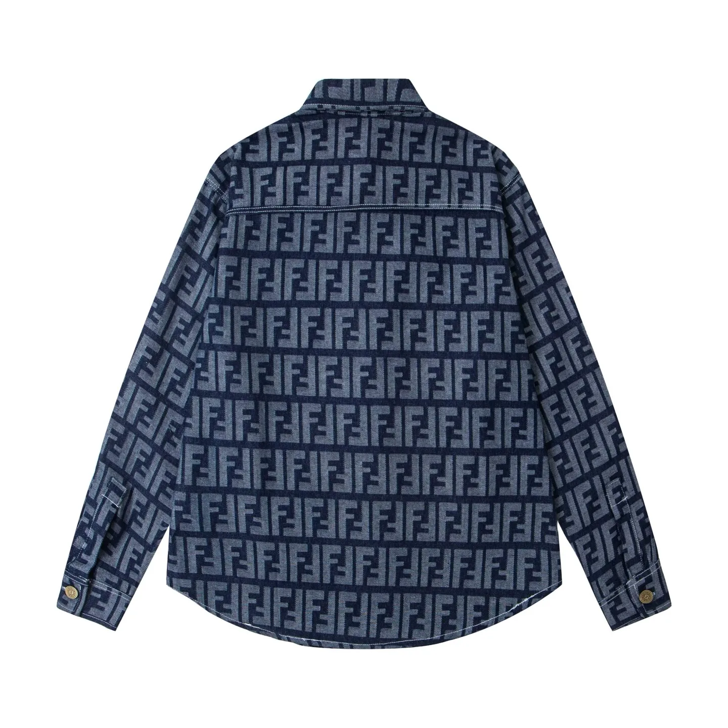 FF Monogram Jacquard Denim Shirt D15521716 — view 2
