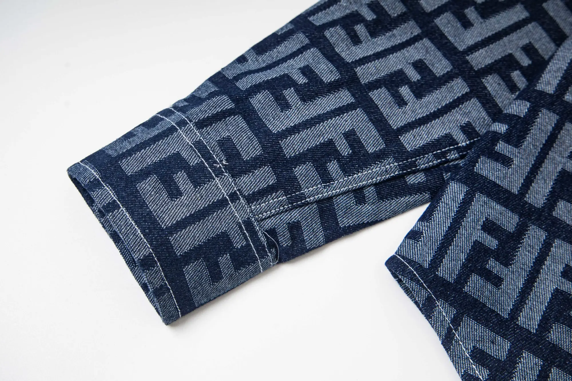 FF Monogram Jacquard Denim Shirt D15521716 — view 5