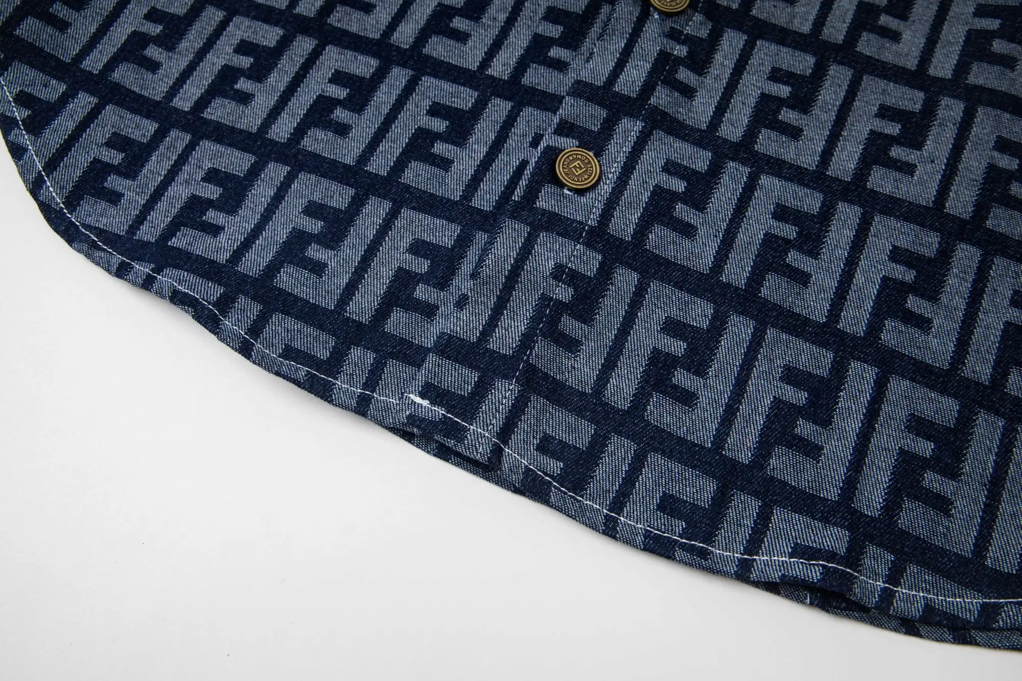FF Monogram Jacquard Denim Shirt D15521716 — view 6