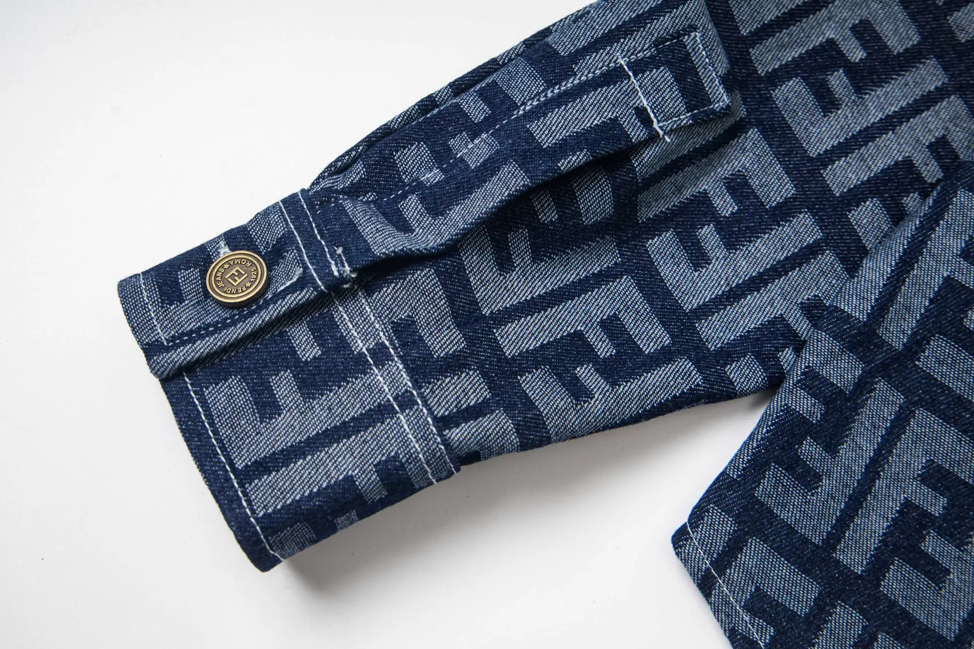 FF Monogram Jacquard Denim Shirt D15521716 — view 9
