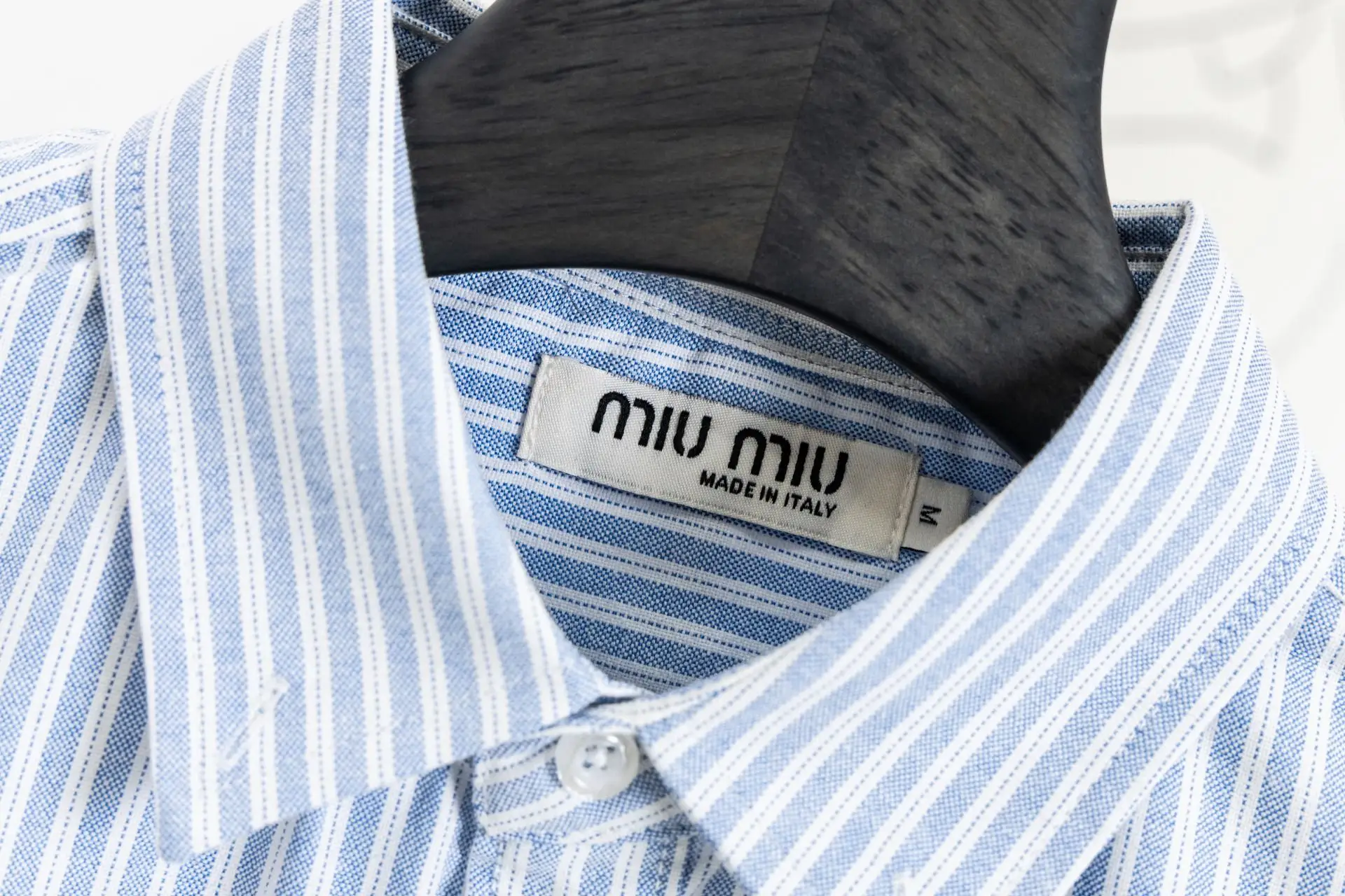Logo-Embroidered Striped Cotton Shirt D15521724 — view 4