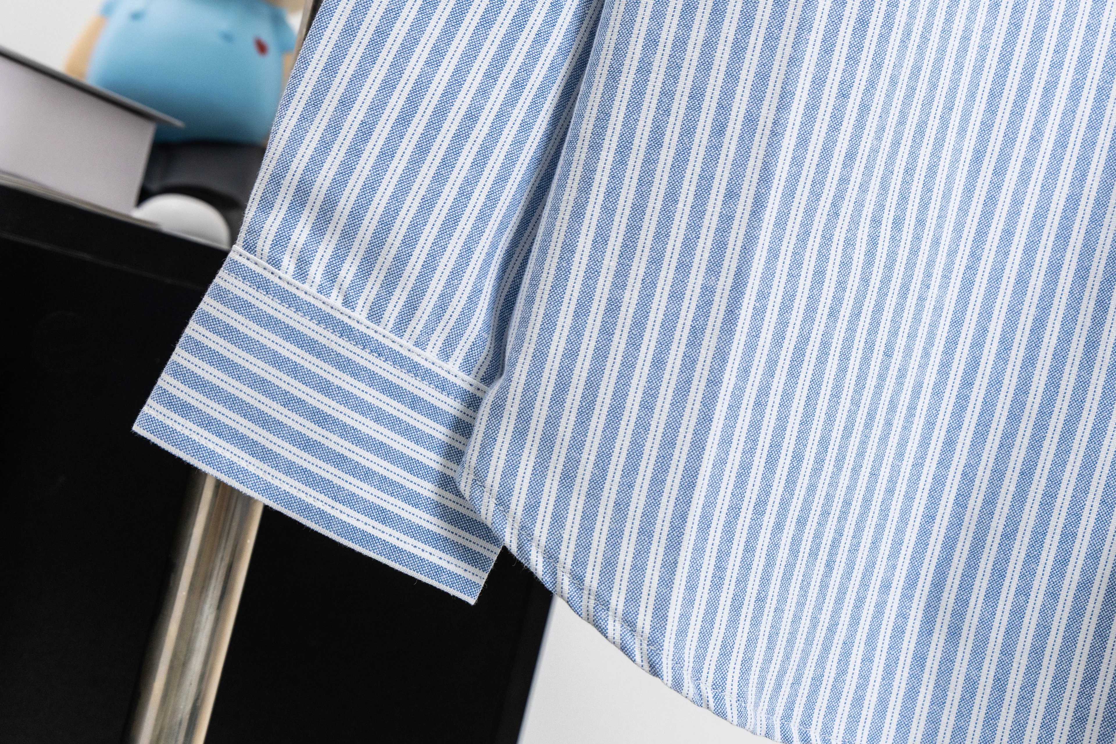 Logo-Embroidered Striped Cotton Shirt D15521724 — view 8