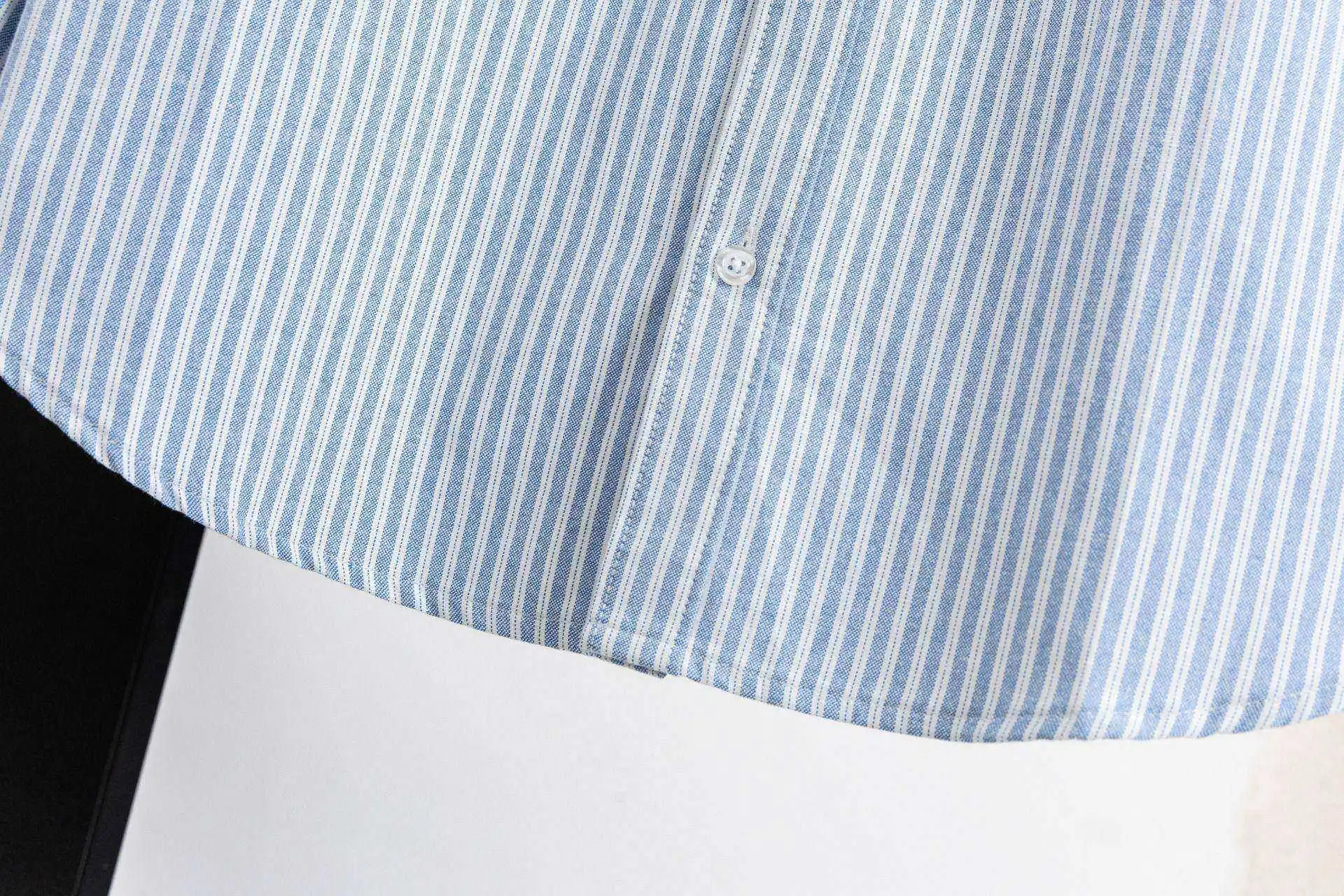 Logo-Embroidered Striped Cotton Shirt D15521724 — view 9