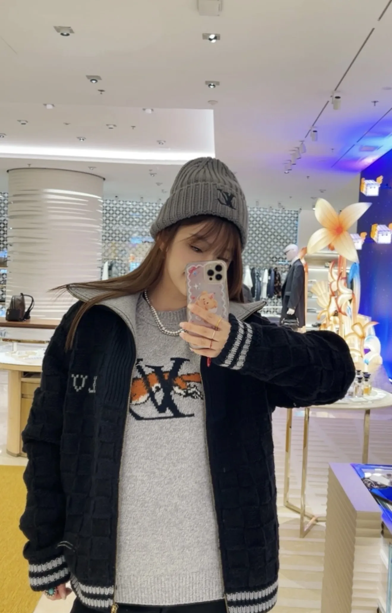 Fox Intarsia Crew-Neck Knit Sweater D16520240 — view 5