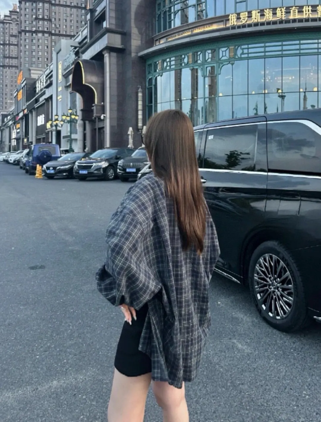 Logo-Print Plaid Cotton Shirt D16520248 — view 2