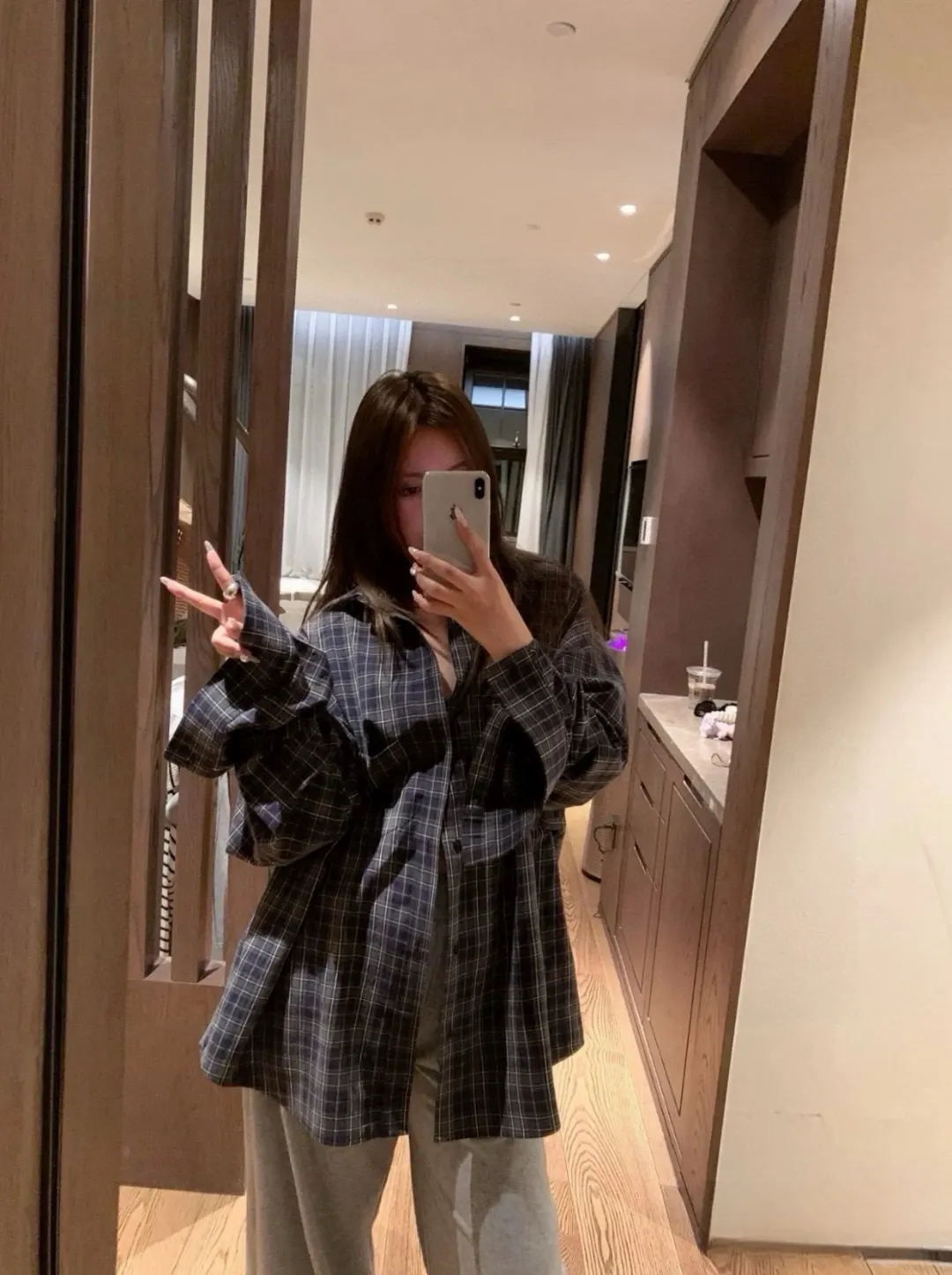 Logo-Print Plaid Cotton Shirt D16520248 — view 5