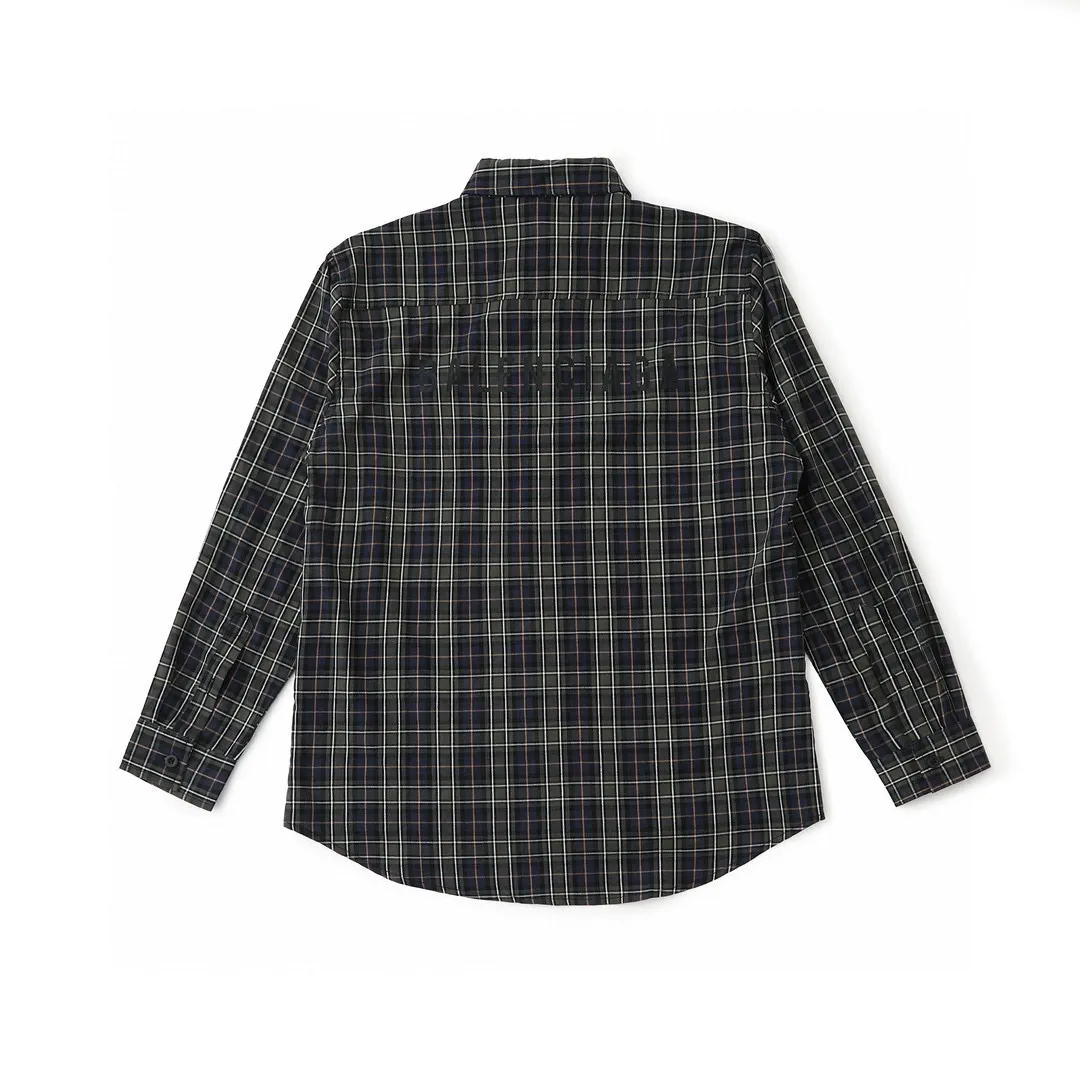 Logo-Print Plaid Cotton Shirt D16520249 — view 2