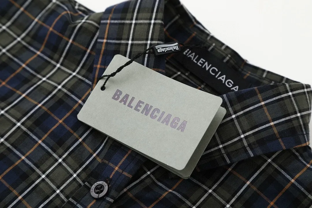Logo-Print Plaid Cotton Shirt D16520249 — view 4