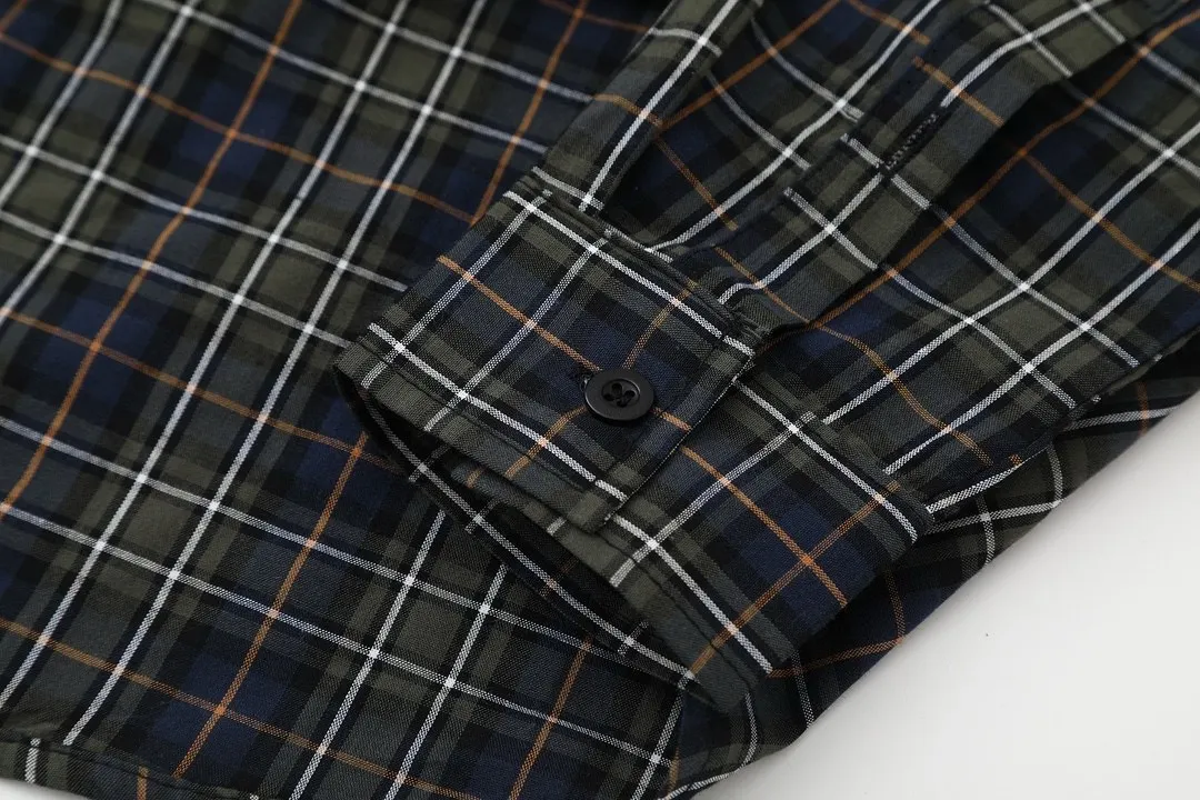 Logo-Print Plaid Cotton Shirt D16520249 — view 7