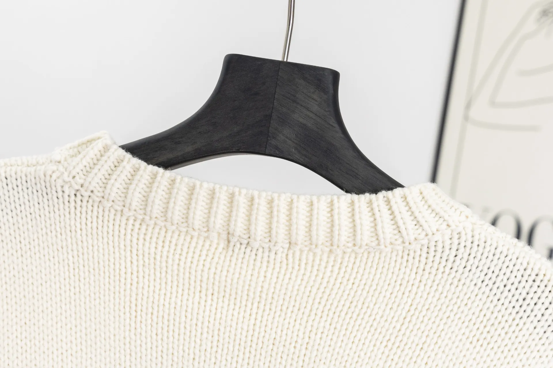 Triomphe Intarsia Knit Crew-Neck Sweater D17020239 — view 4