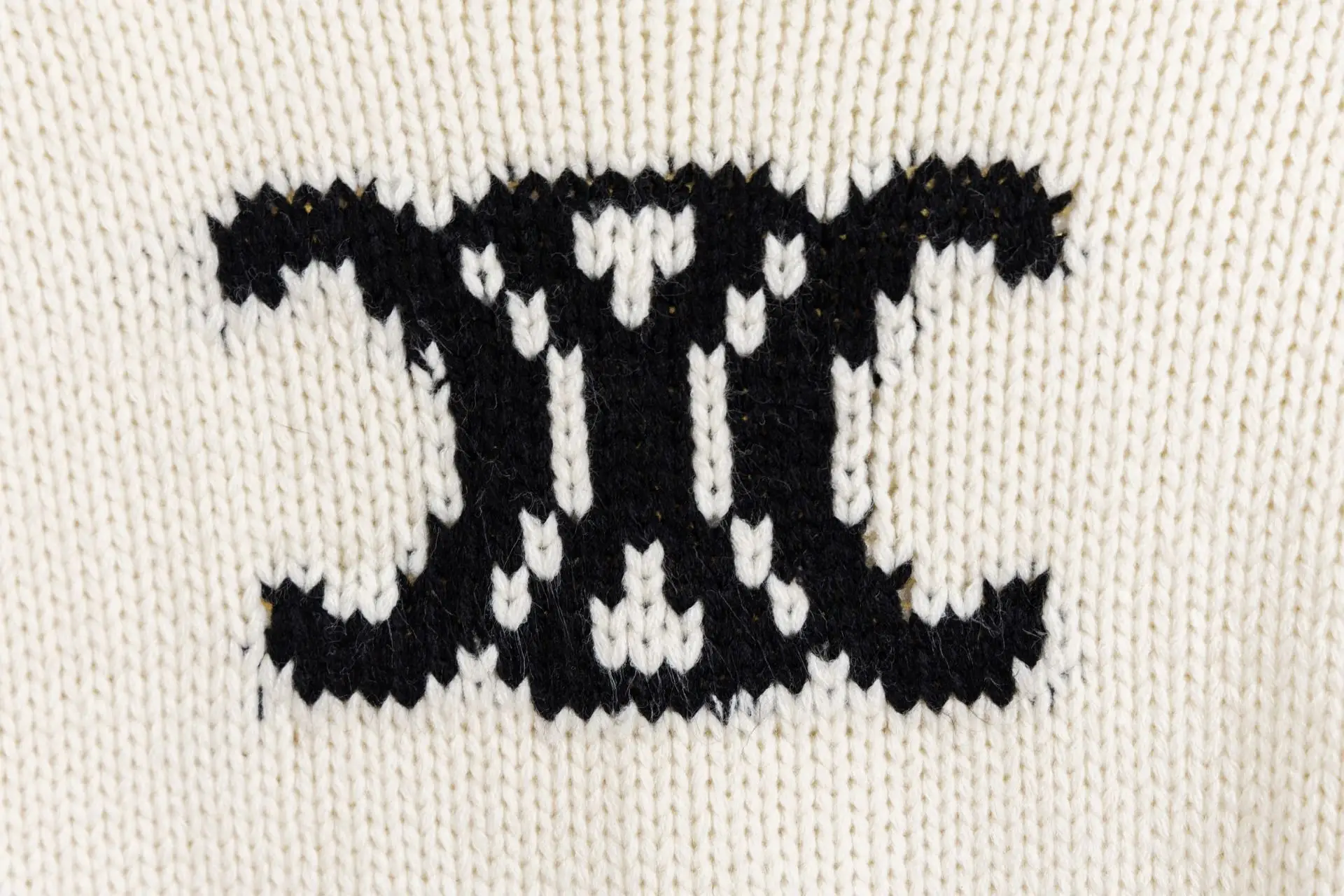 Triomphe Intarsia Knit Crew-Neck Sweater D17020239 — view 6