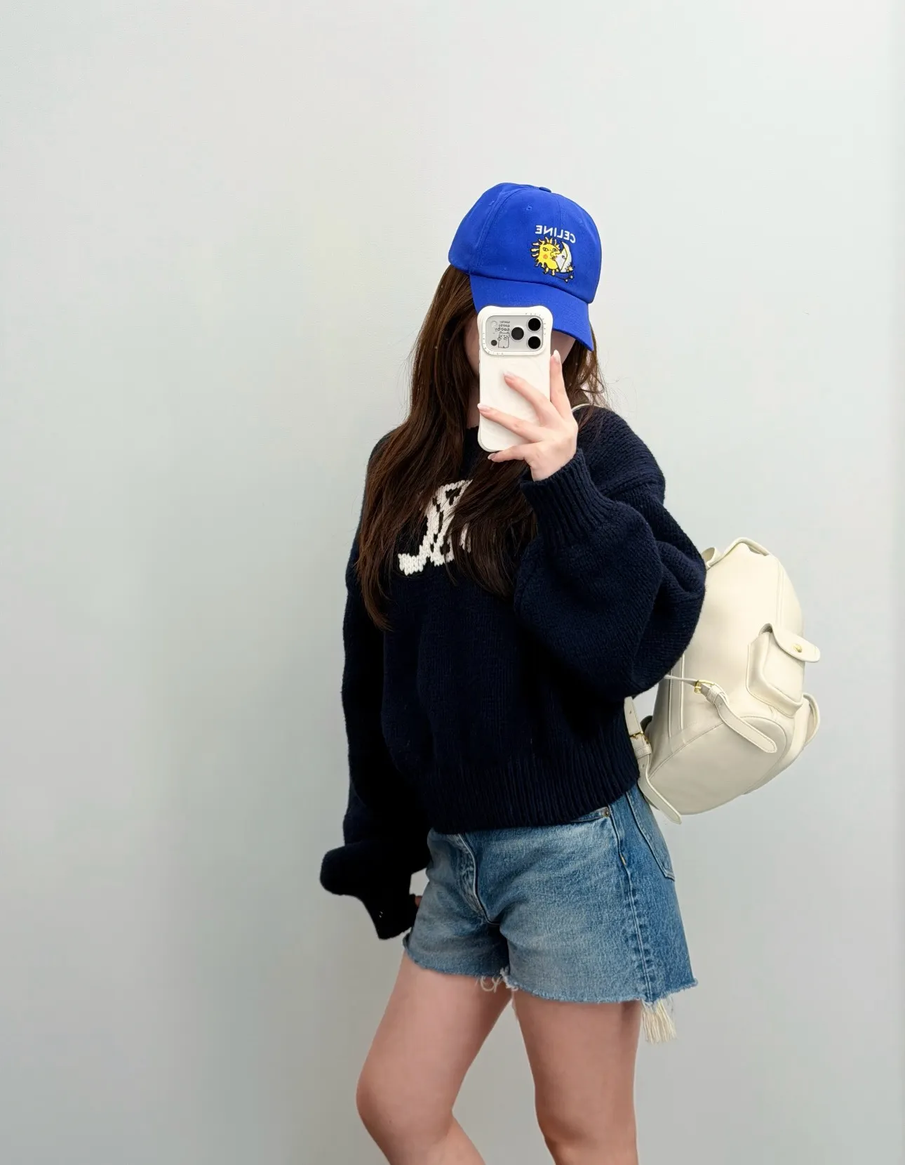 Triomphe Logo Cropped Knit Sweater D17020236 — view 3