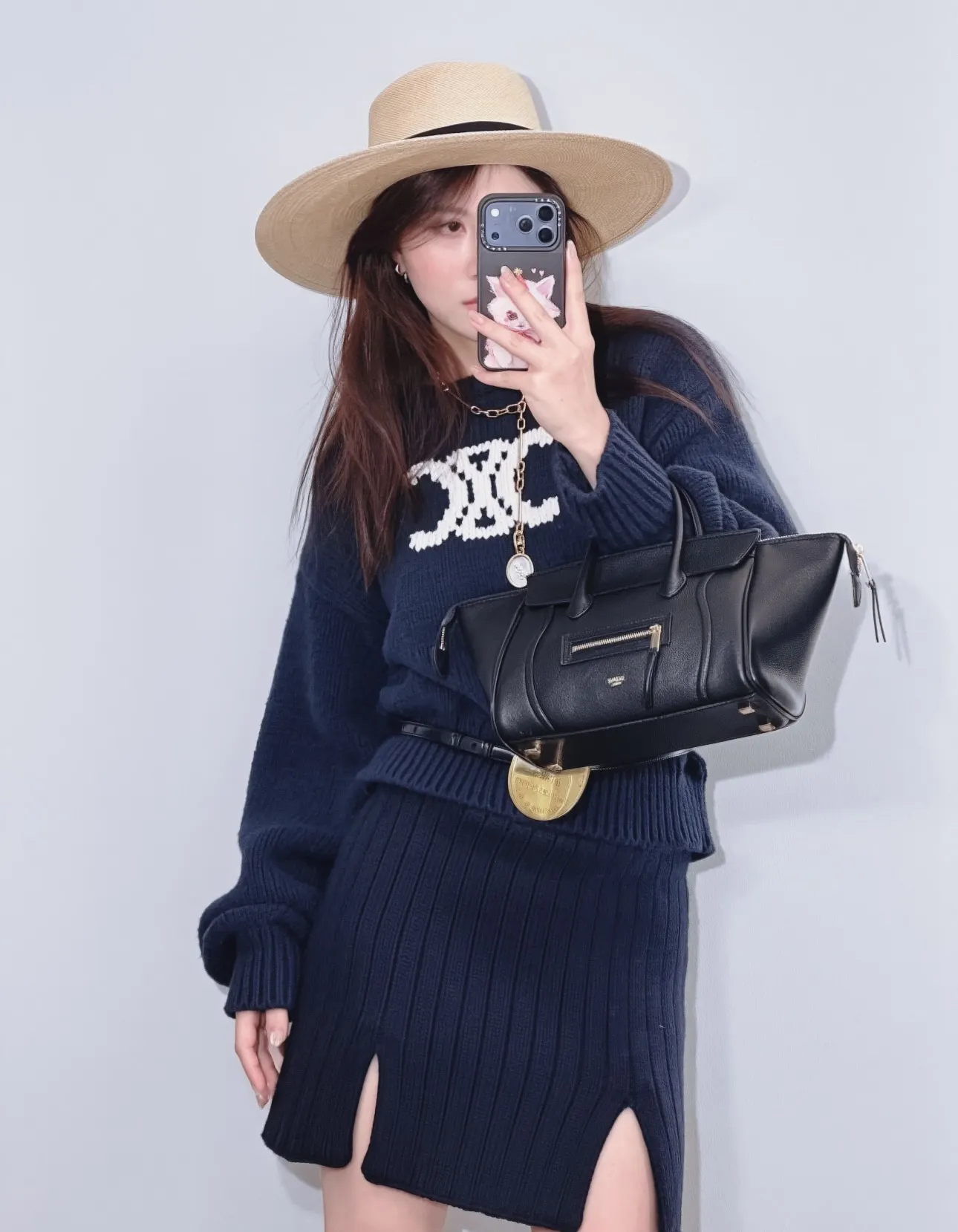 Triomphe Logo Cropped Knit Sweater D17020236 — view 10