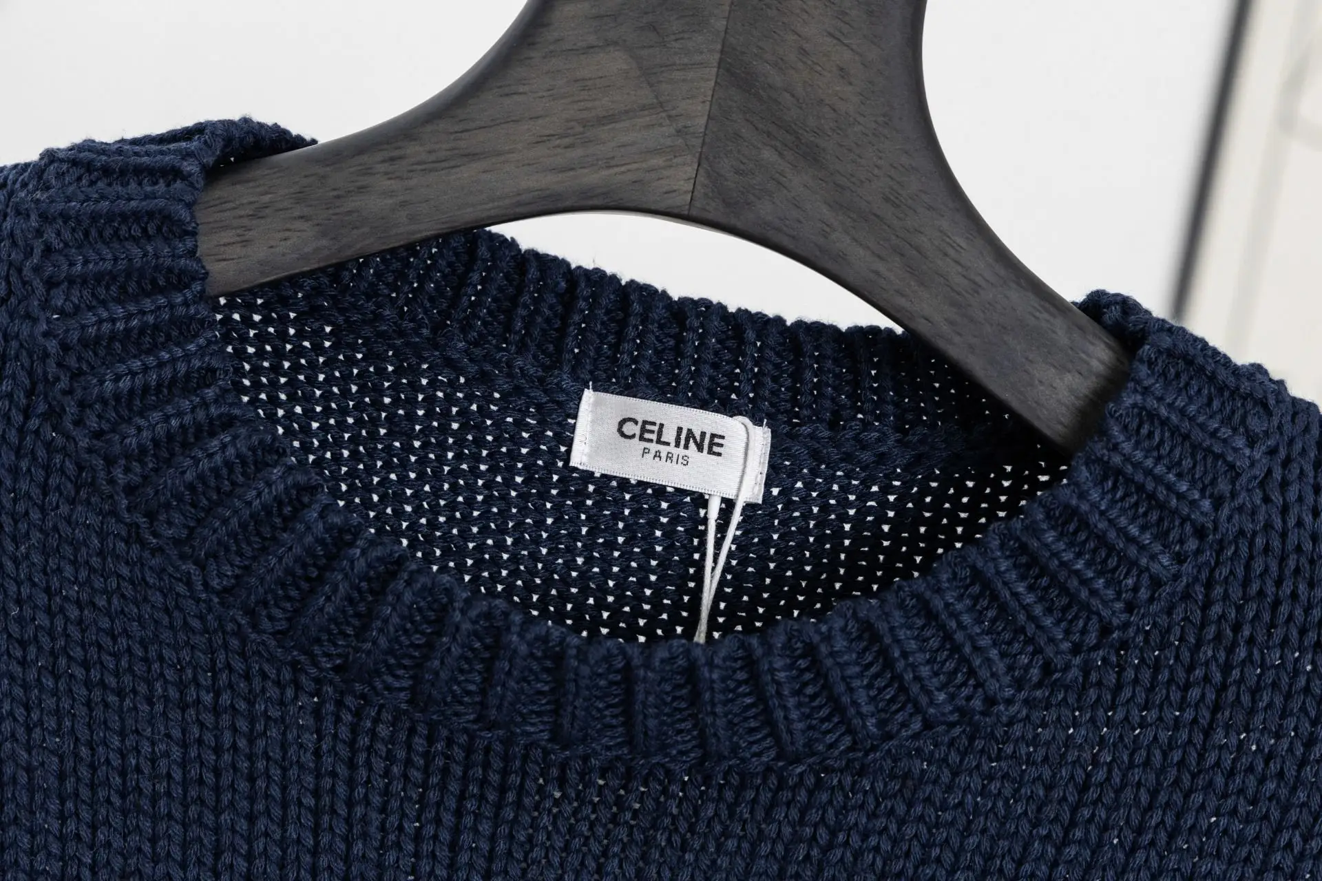 Triomphe Intarsia Cropped Knit Sweater D17020237 — view 3