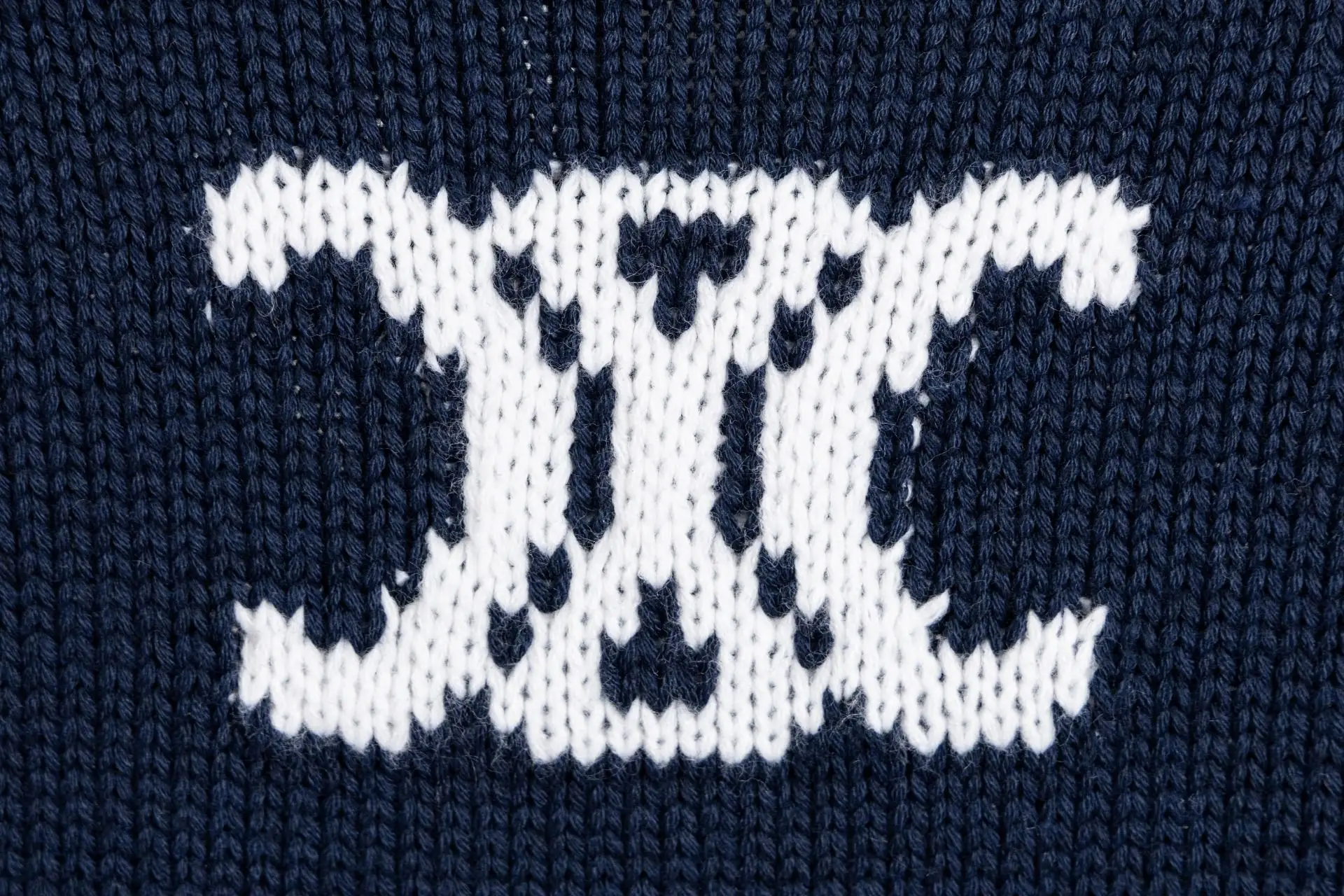 Triomphe Intarsia Cropped Knit Sweater D17020237 — view 6