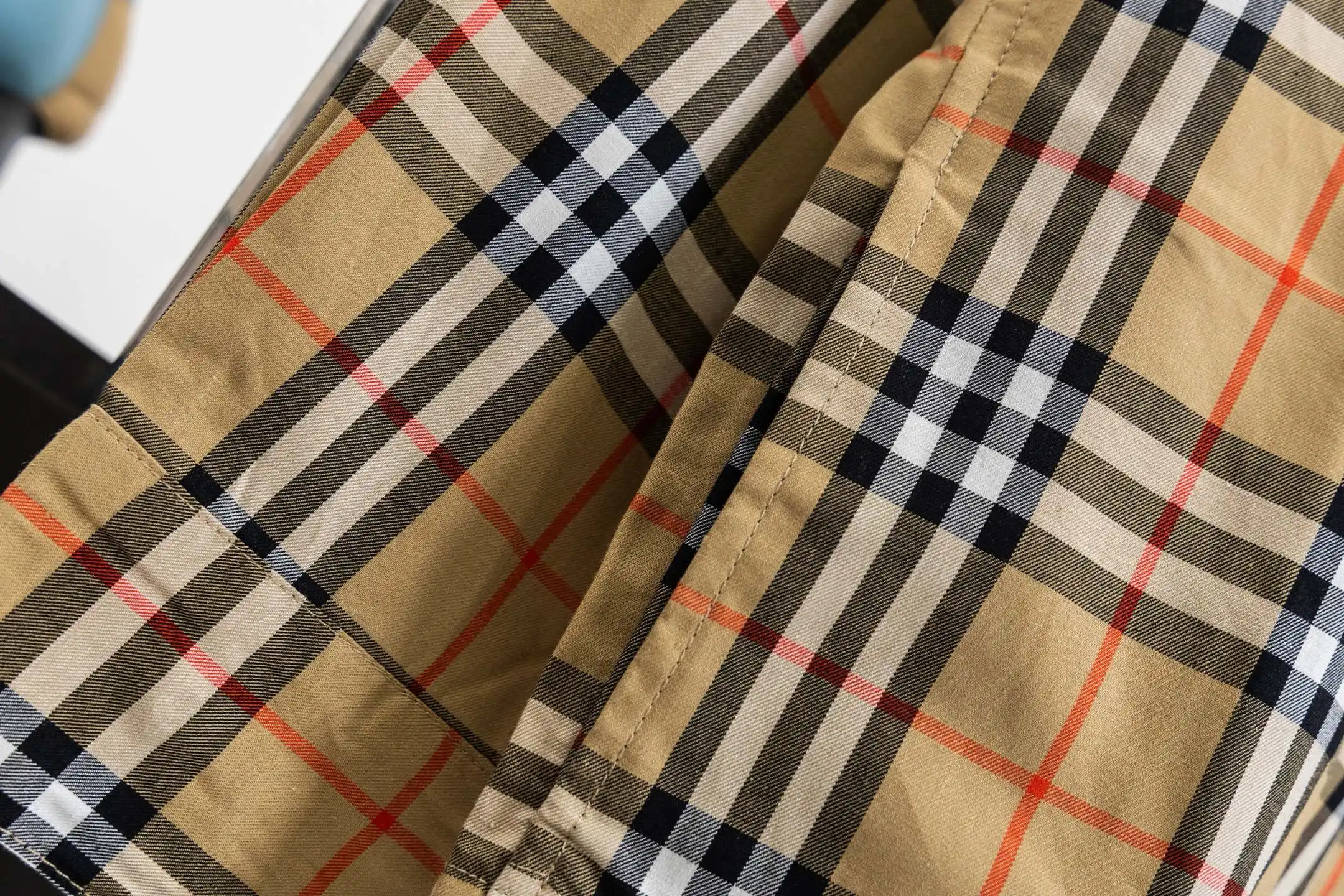 Panelled Check Zip-Up Shirt Jacket D19021718 — view 13