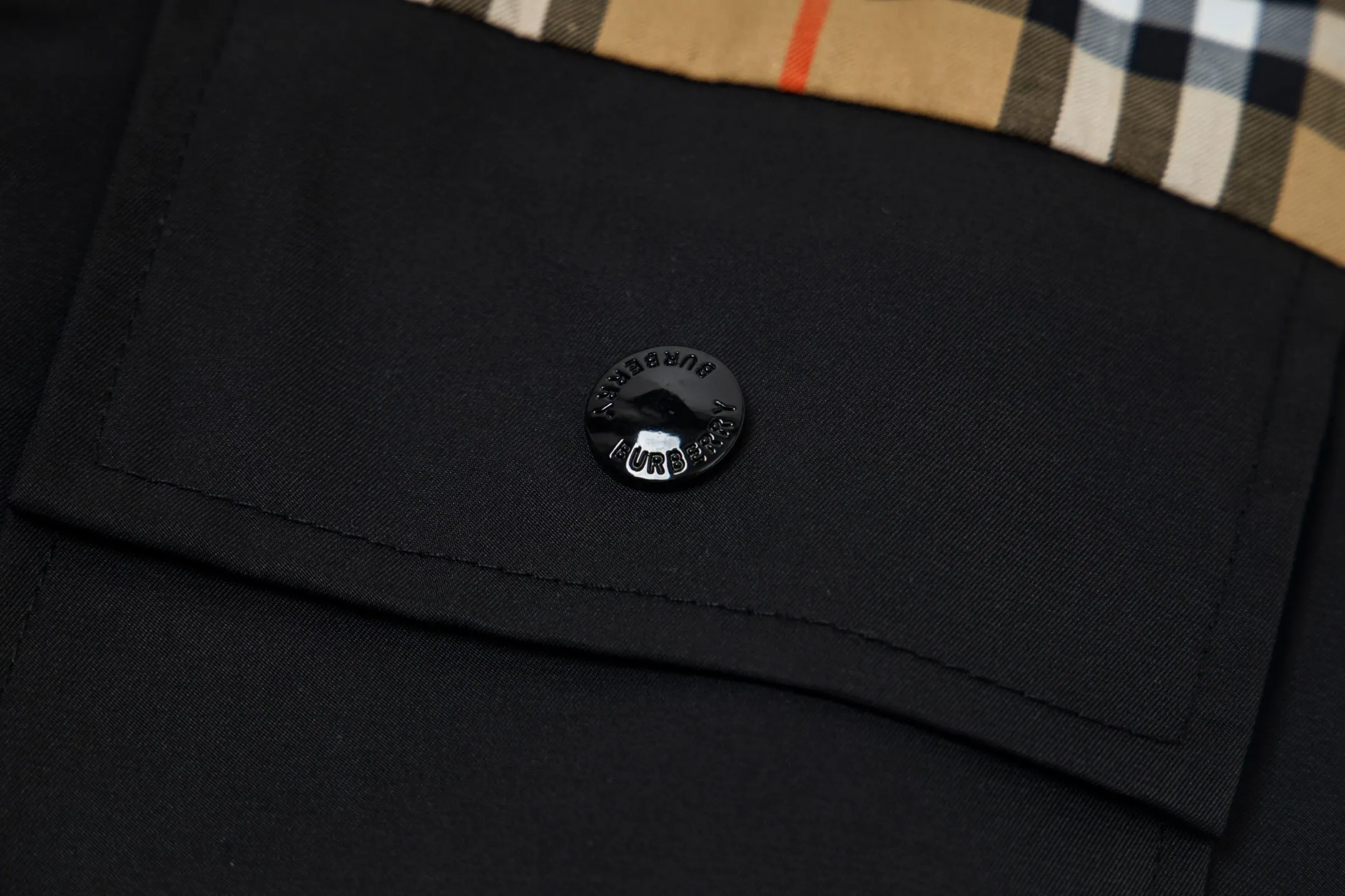 Check and Panel Zip-Up Overshirt D19021719 — view 5