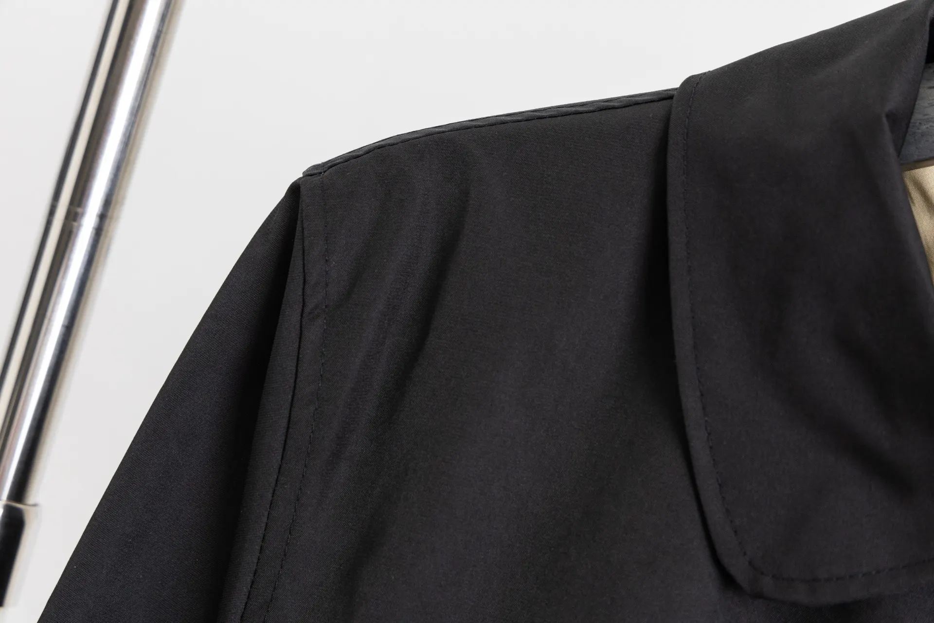Embroidered Logo Harrington Jacket with Check Lining D19521683 — view 5
