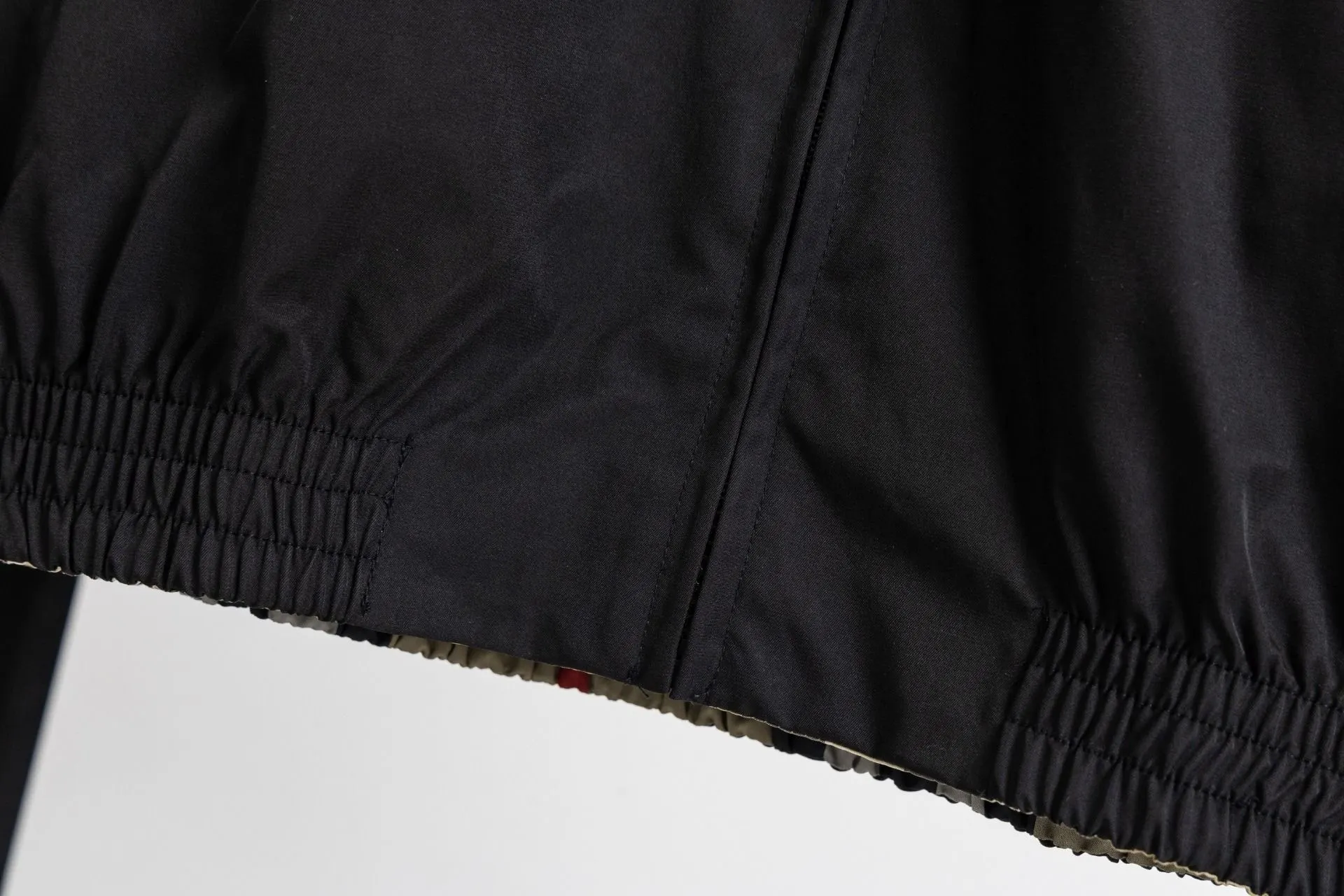Embroidered Logo Harrington Jacket with Check Lining D19521683 — view 11