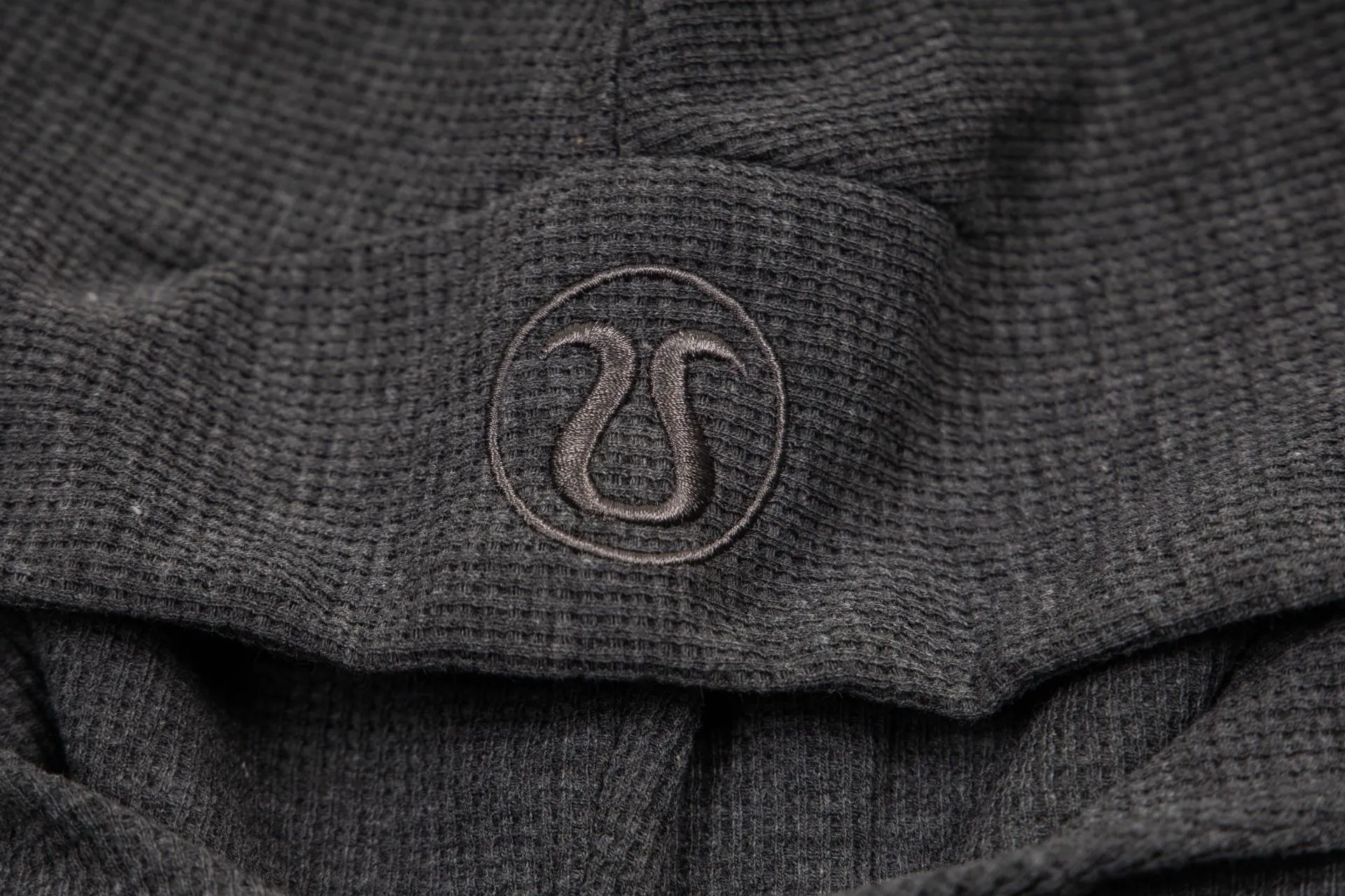 Waffle-Knit Cropped Zip-Up Hoodie D20021699 — view 4