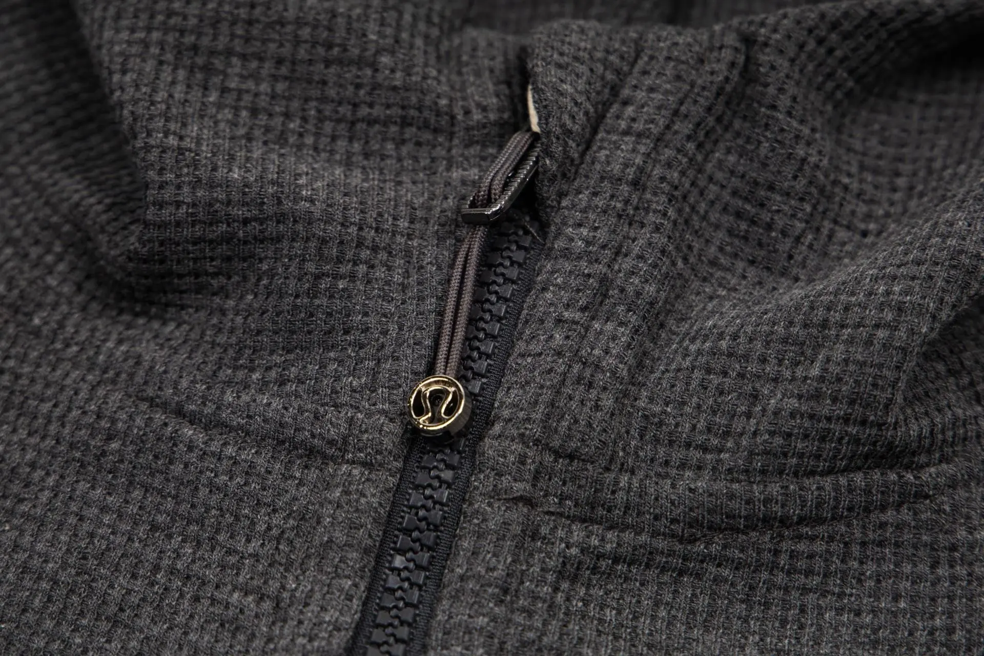 Waffle-Knit Cropped Zip-Up Hoodie D20021699 — view 5
