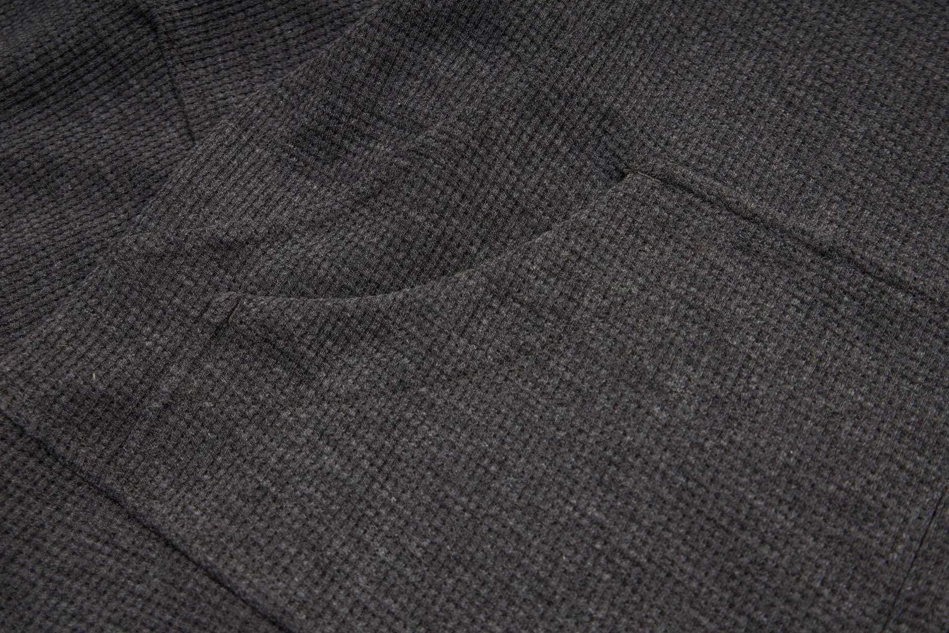 Waffle-Knit Cropped Zip-Up Hoodie D20021699 — view 6